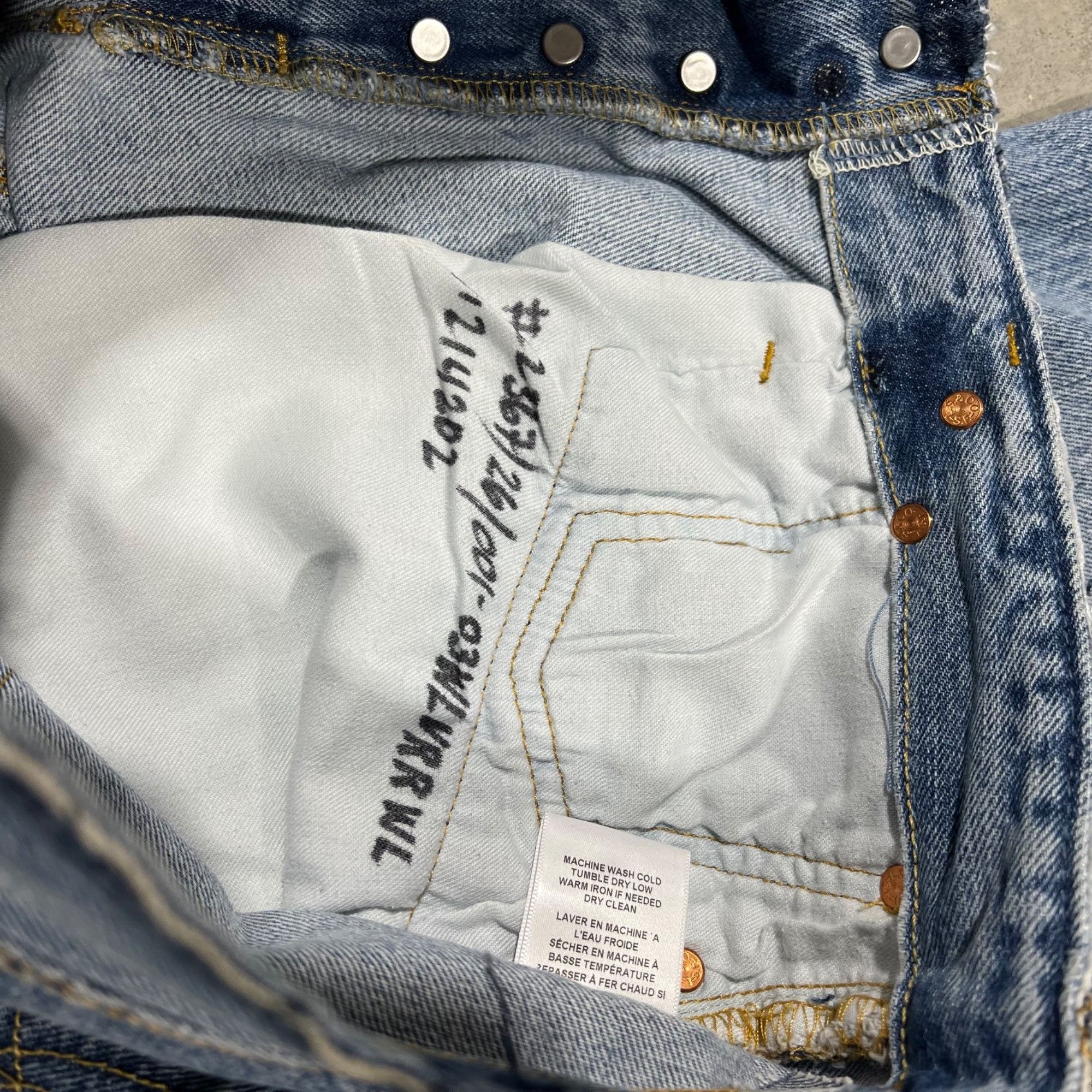 Levi's × RE/DONE $395 NEW RE/DONE x LEVI'S High Rise Stove Pipe Jeans Sz 26 Size 26" / US 2 / IT 38 - 7 Thumbnail