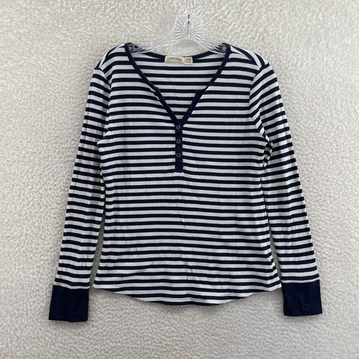 Striped Thermal Long Top