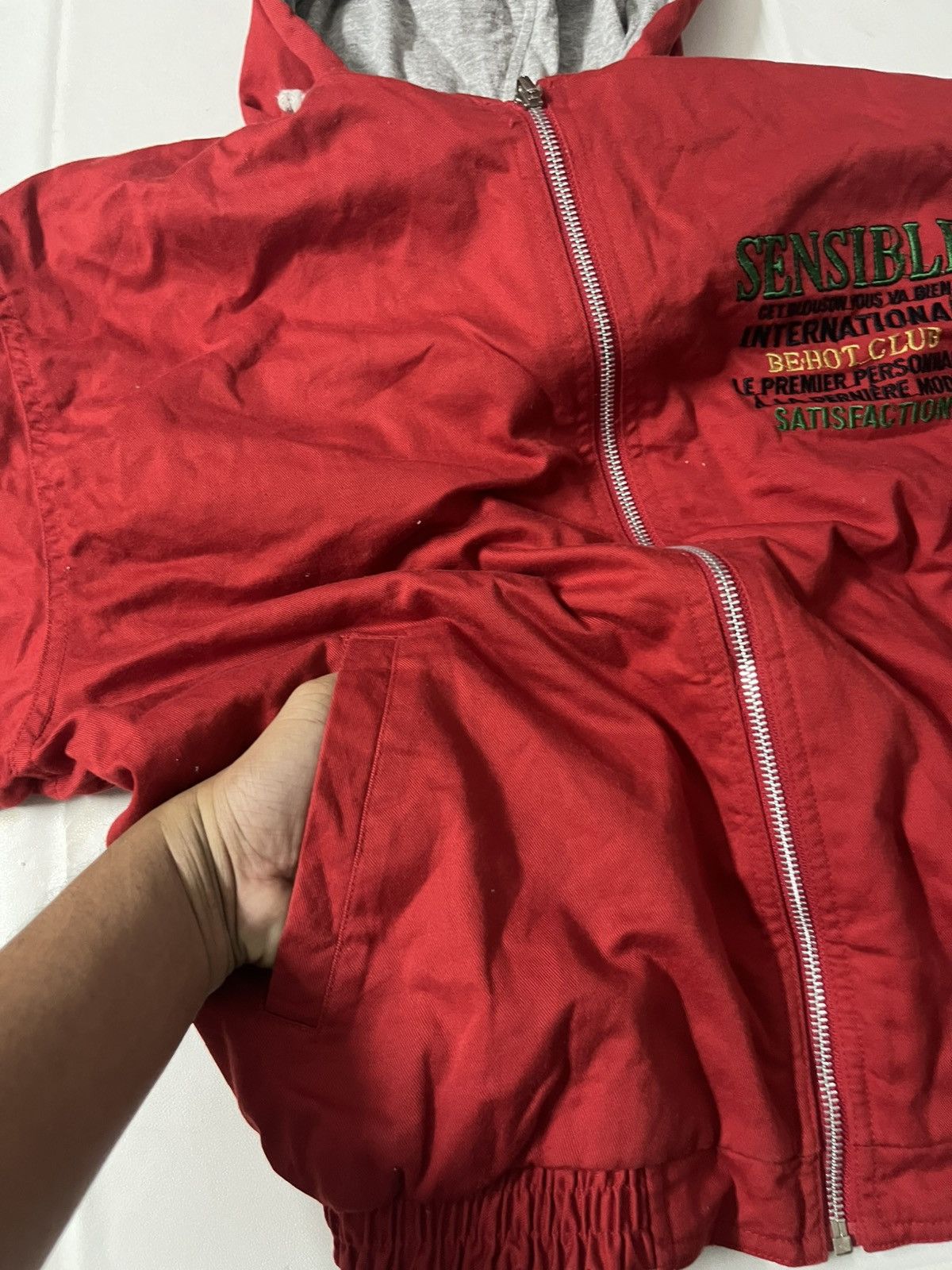 If Six Was Nine 🔥Offer Me 🔥 VINTAGE PLAISANT SUPER PRIMEUR BIG LOGO JACKET Size US L / EU 52-54 / 3 - 20 Thumbnail