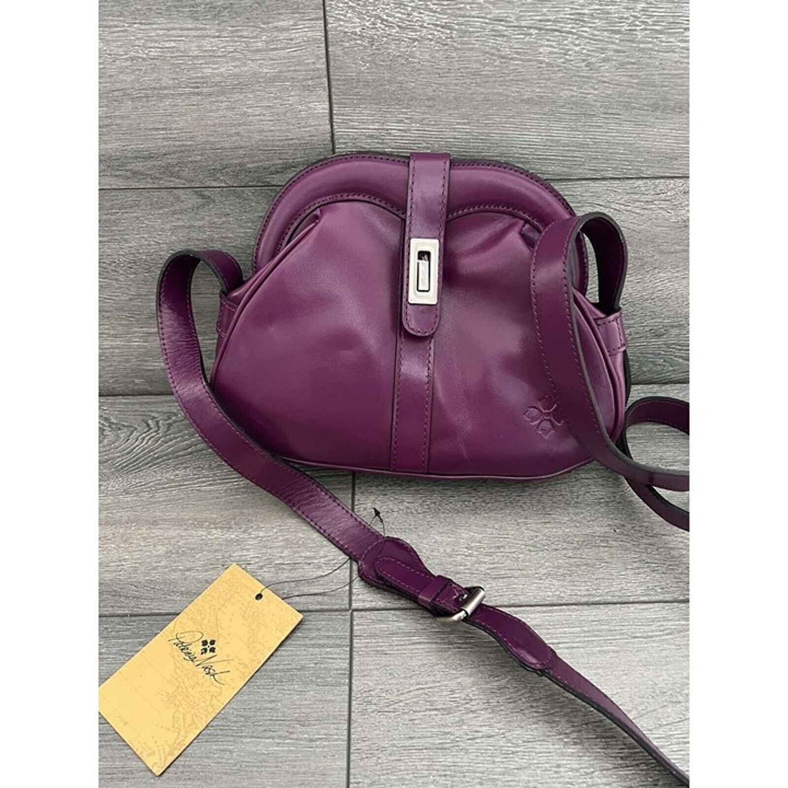 Patricia Nash Patricia Nash Frame Leather Crossbody Bag Dark Purple bag Size M / US 6-8 / IT 42-44 - 8 Thumbnail