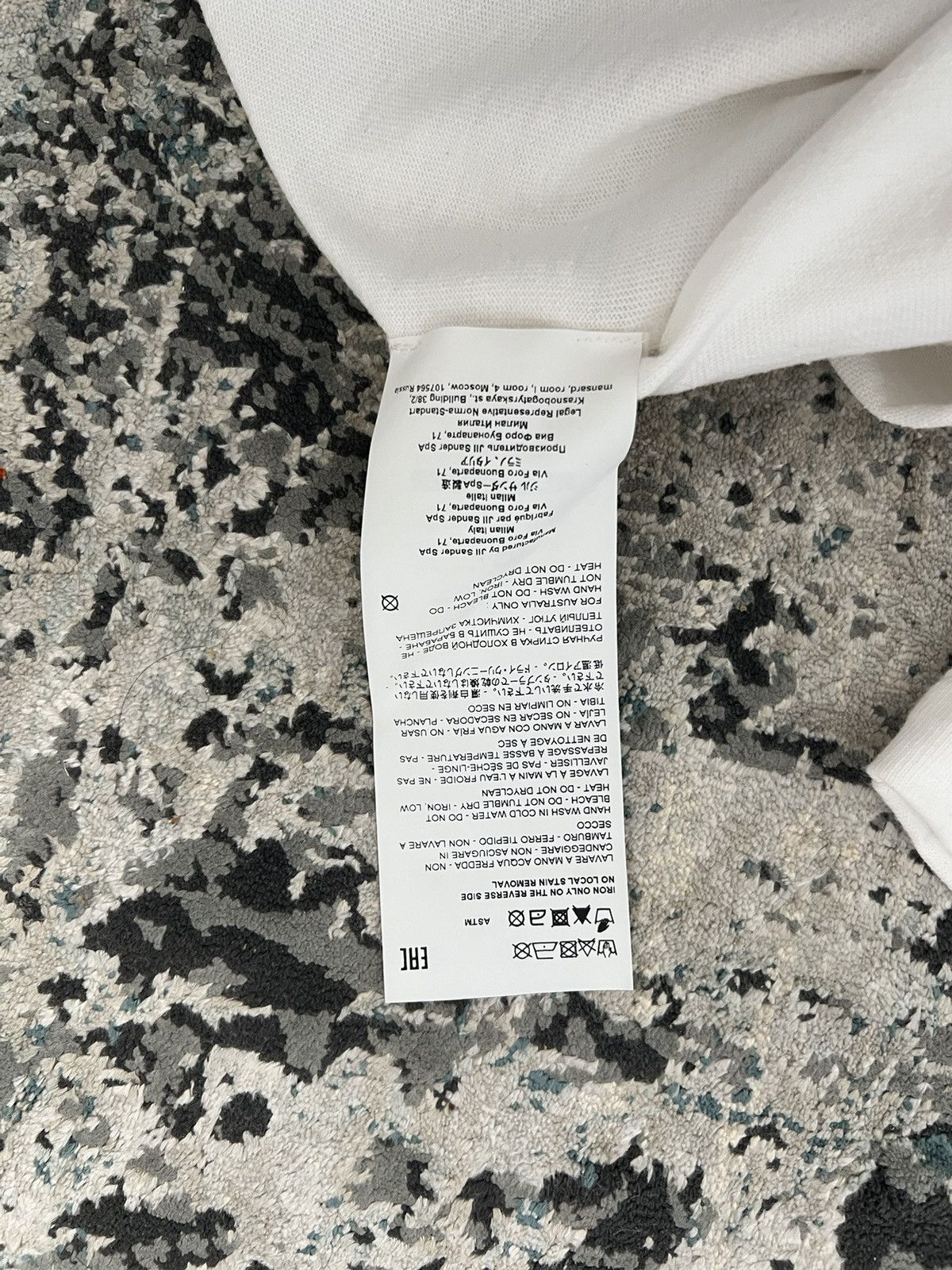Jil Sander Jil Sander White Logo T-Shirt Size US S / EU 44-46 / 1 - 4 Thumbnail