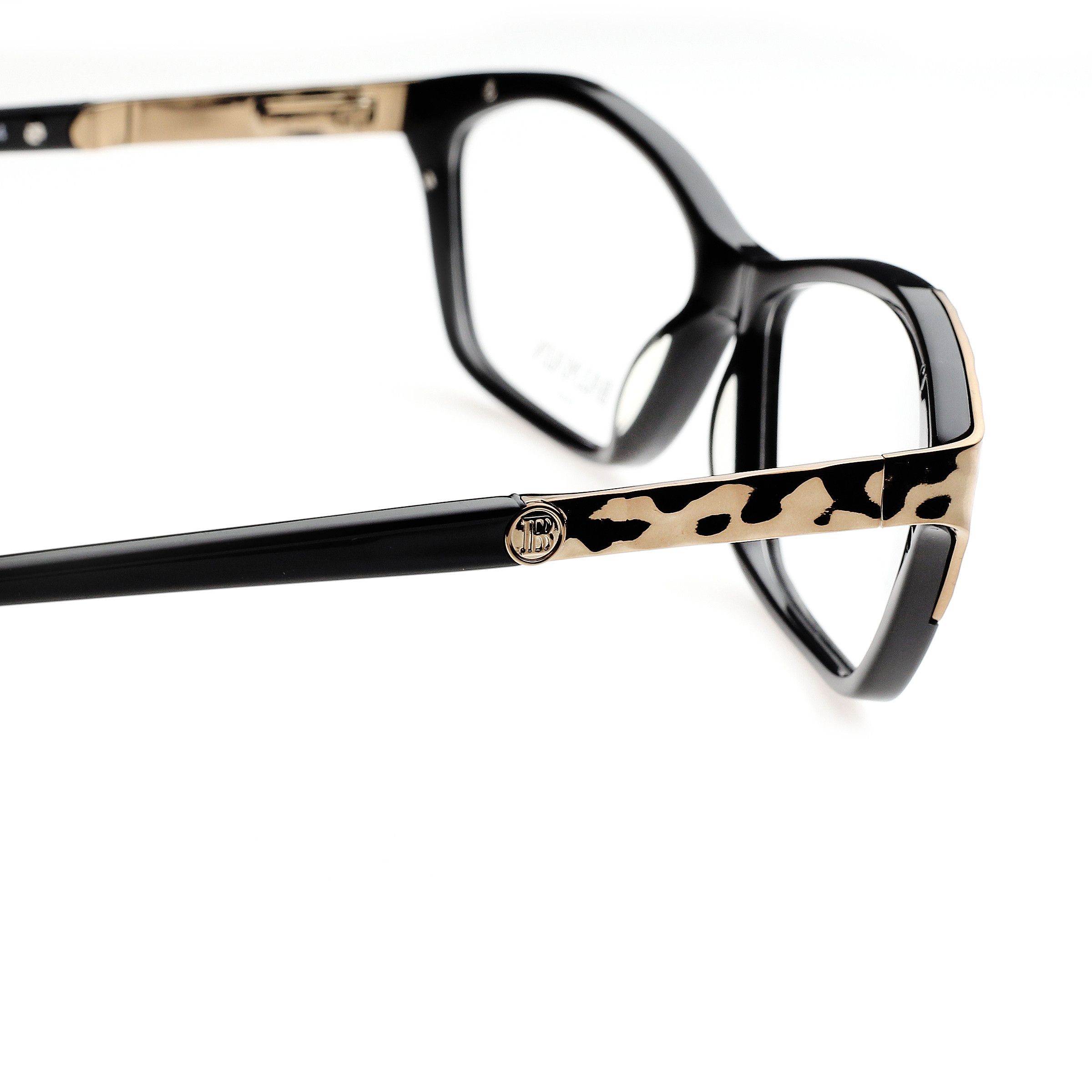 Balmain Balmain '00s Black & Gold Plastic Glasses Size ONE SIZE - 3 Thumbnail