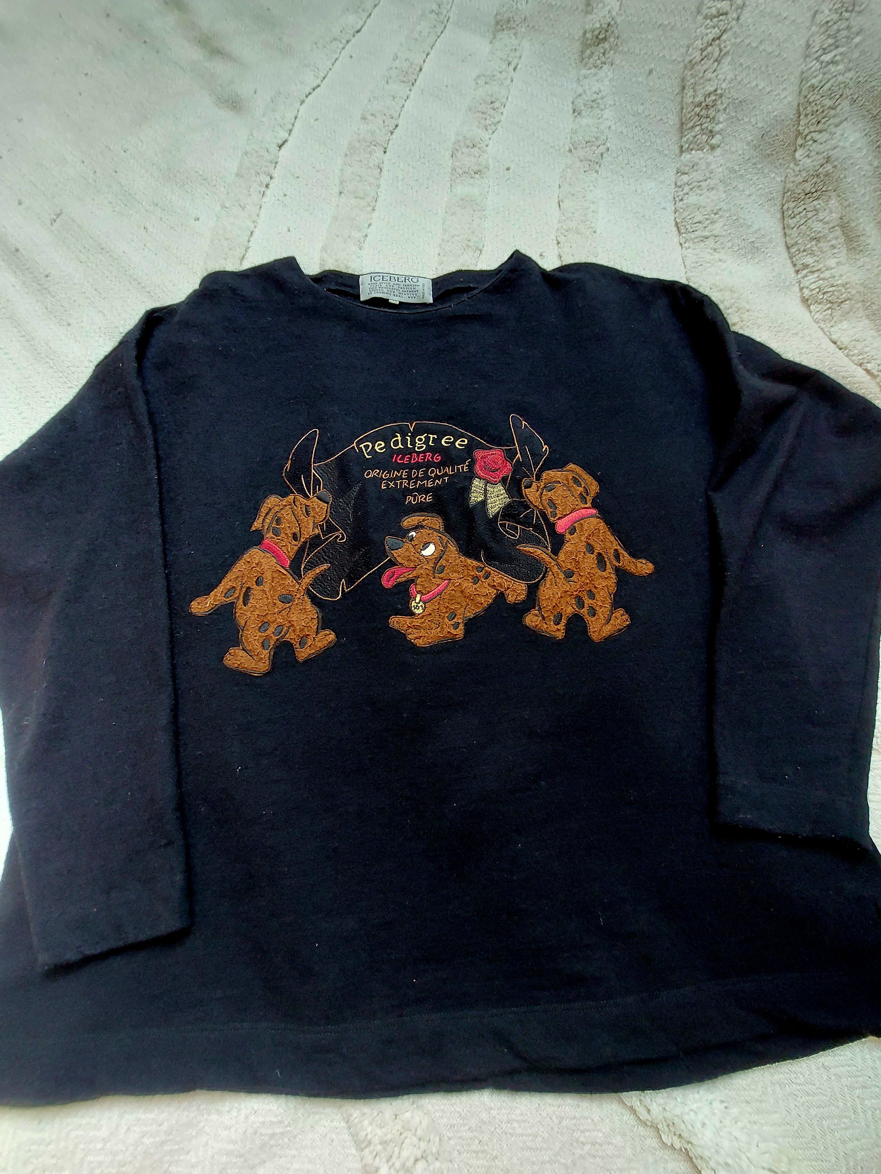 Iceberg ICEBERG wool sweetshirt Unique Sweater Embroidered Size XL / US 12-14 / IT 48-50 - 10 Thumbnail