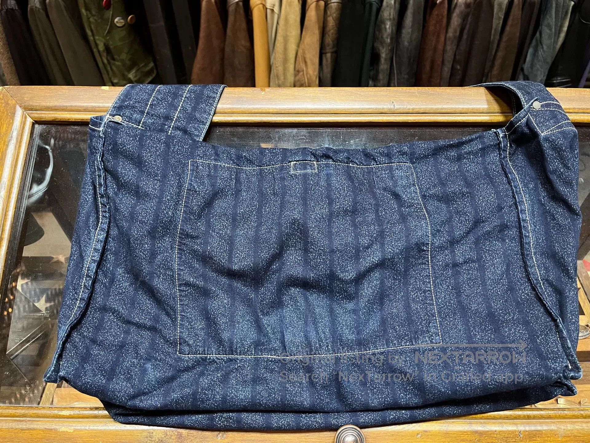 RRL Ralph Lauren RRL Indigo Dyed Motorcycle Bag. Size ONE SIZE - 2 Thumbnail