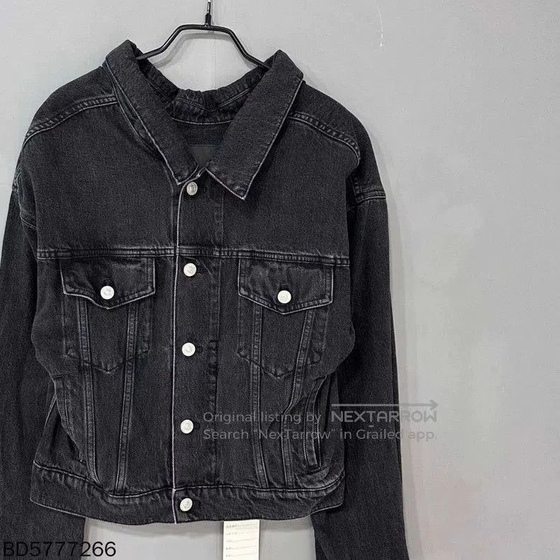 Balenciaga Balenciaga Black Denim Jacket . Size XS / US 0-2 / IT 36-38 - 2 Thumbnail