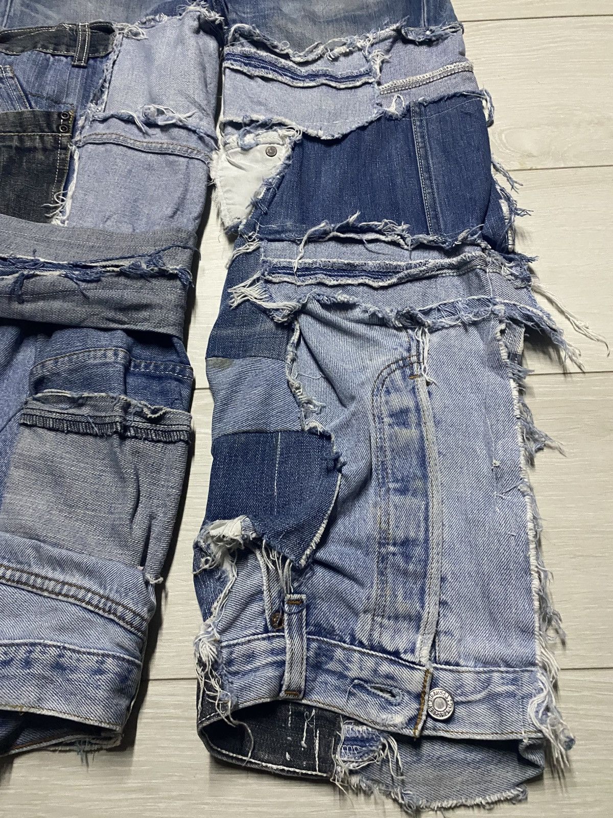 Levi's Crazy Levis 502 Sashiko Bro Patches Custom Jeans Size US 32 / EU 48 - 10 Thumbnail