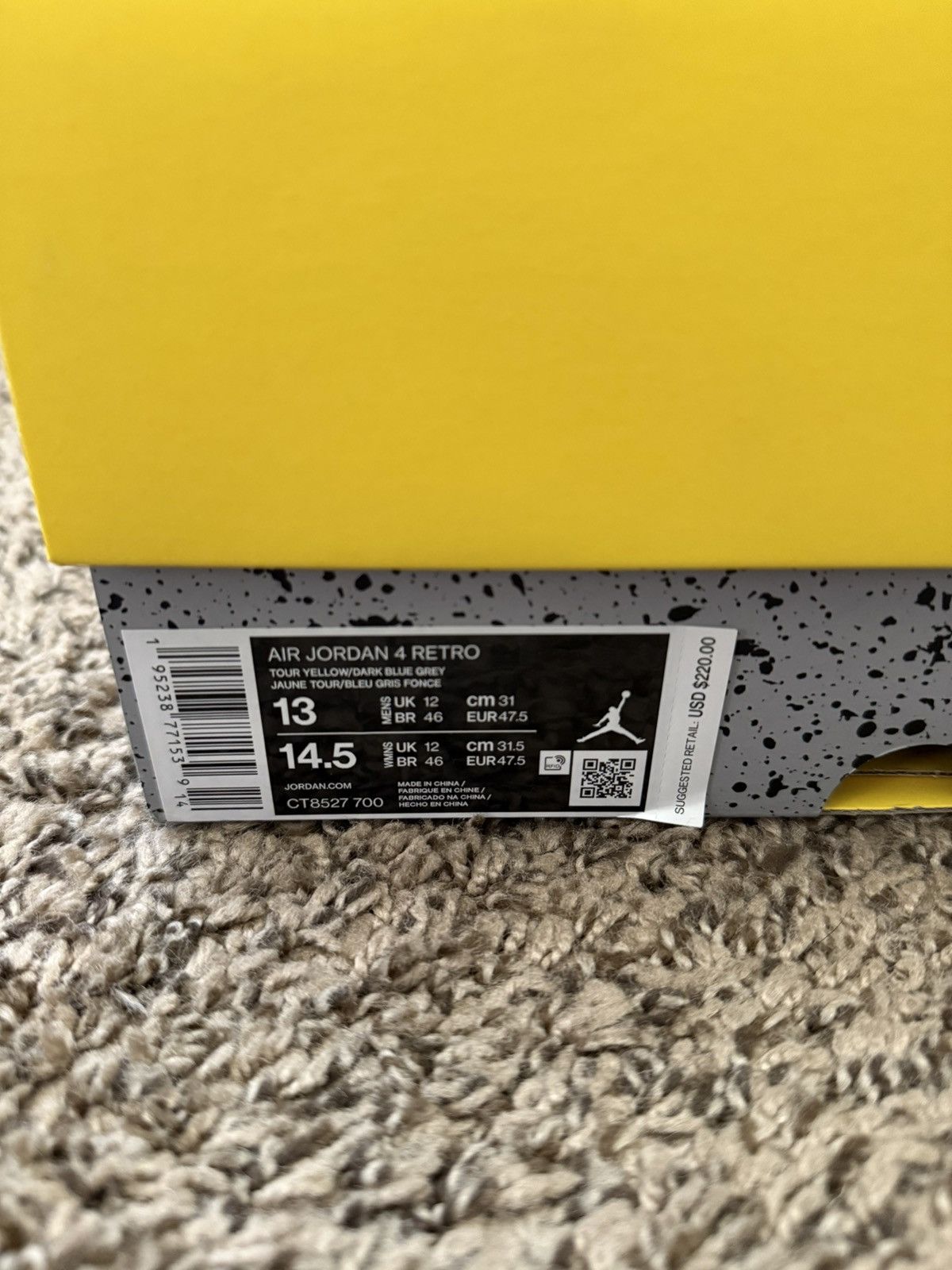 Jordan Brand 2021 Jordan 4 Lightning Size 13 Size US 13 / EU 46 - 12 Thumbnail