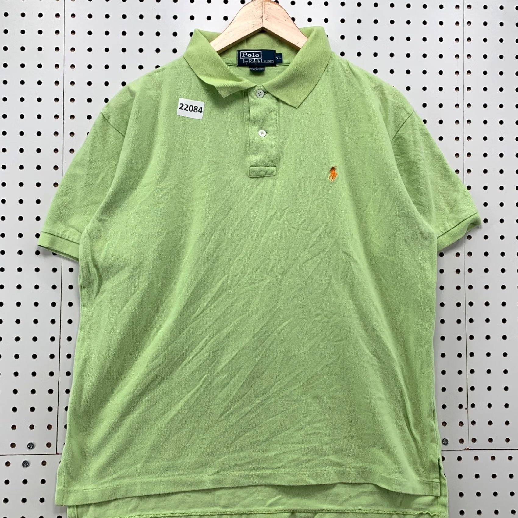 Polo Ralph Lauren Polo Ralph Lauren Polo Shirt Green Orange Pony Fits Mens Large Collared Size US L / EU 52-54 / 3 - 2 Thumbnail