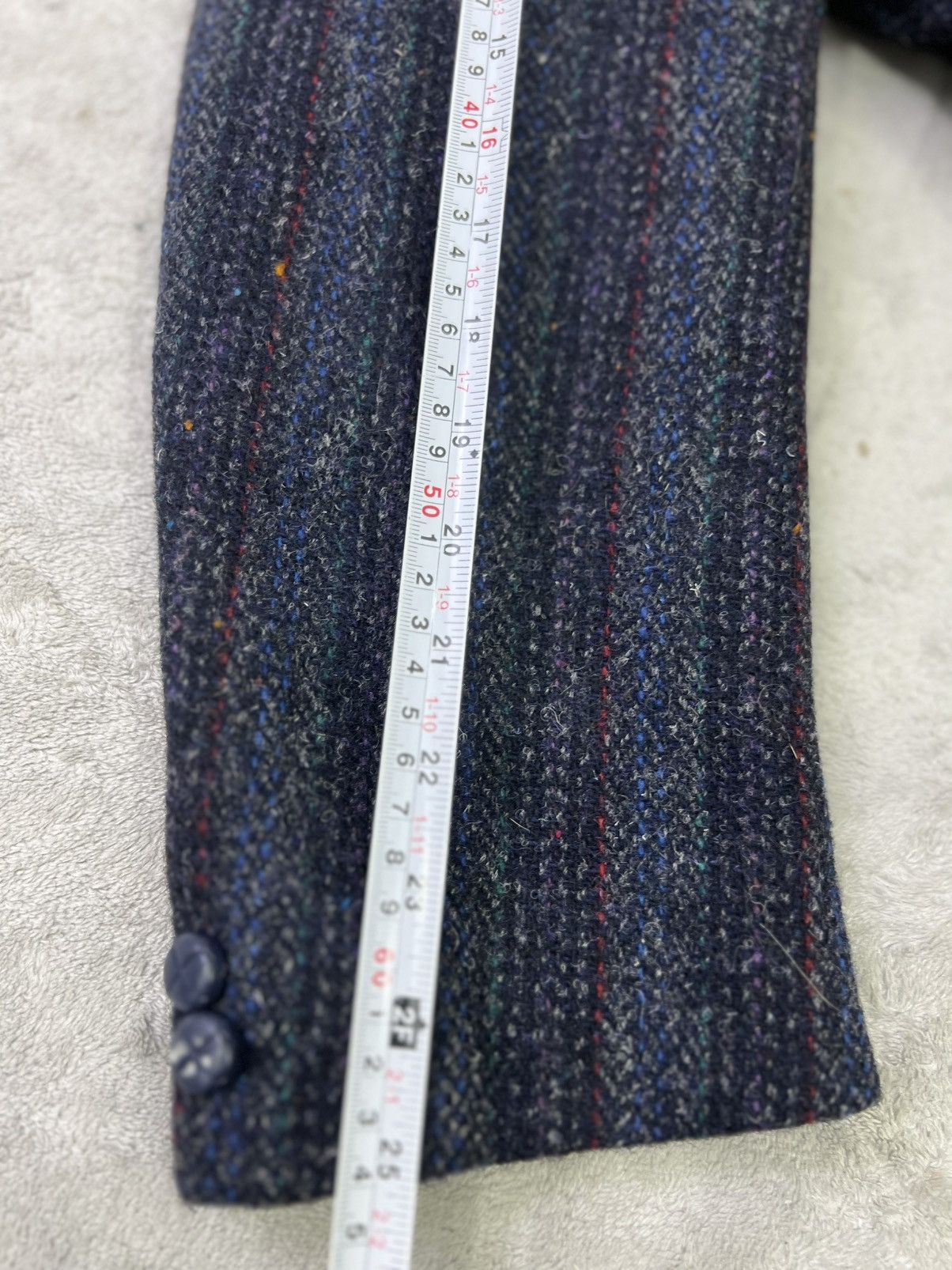 Harris Tweed Vintage Harris Tweed Wool Blazer 42R Made in Canada Striped Size 42R - 11 Thumbnail