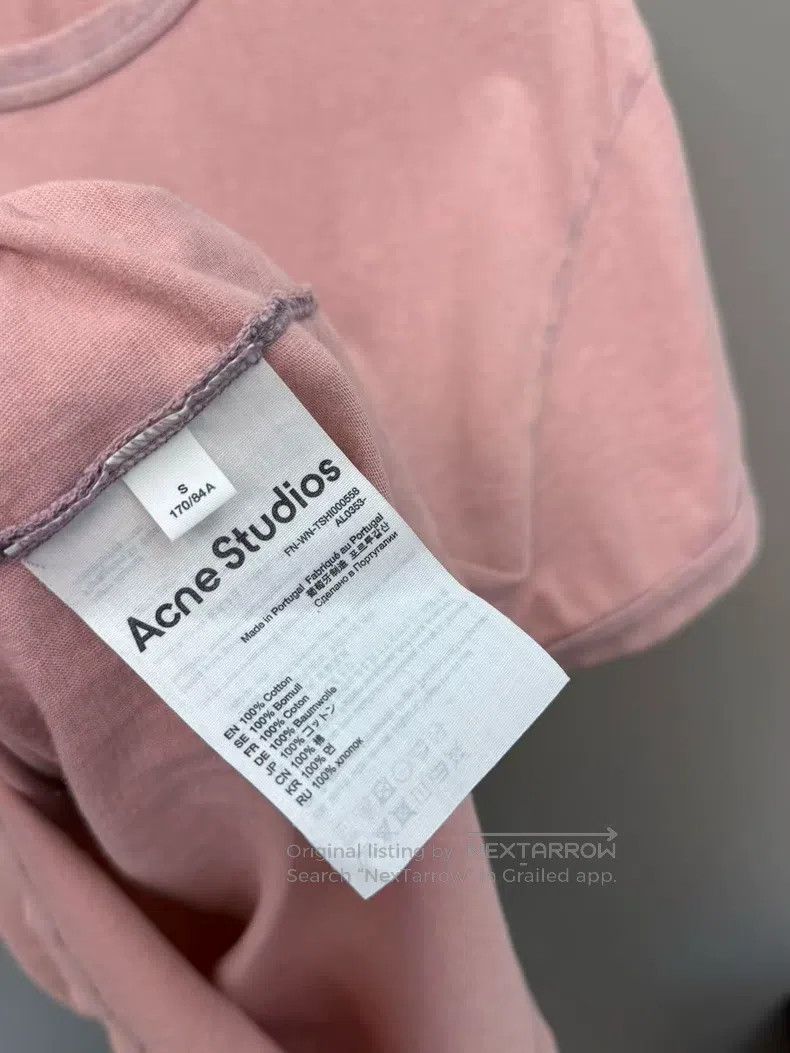 Acne Studios Acne Studios Letter Printed Slim Short Sleeve T-Shirt Size S / US 4 / IT 40 - 3 Thumbnail