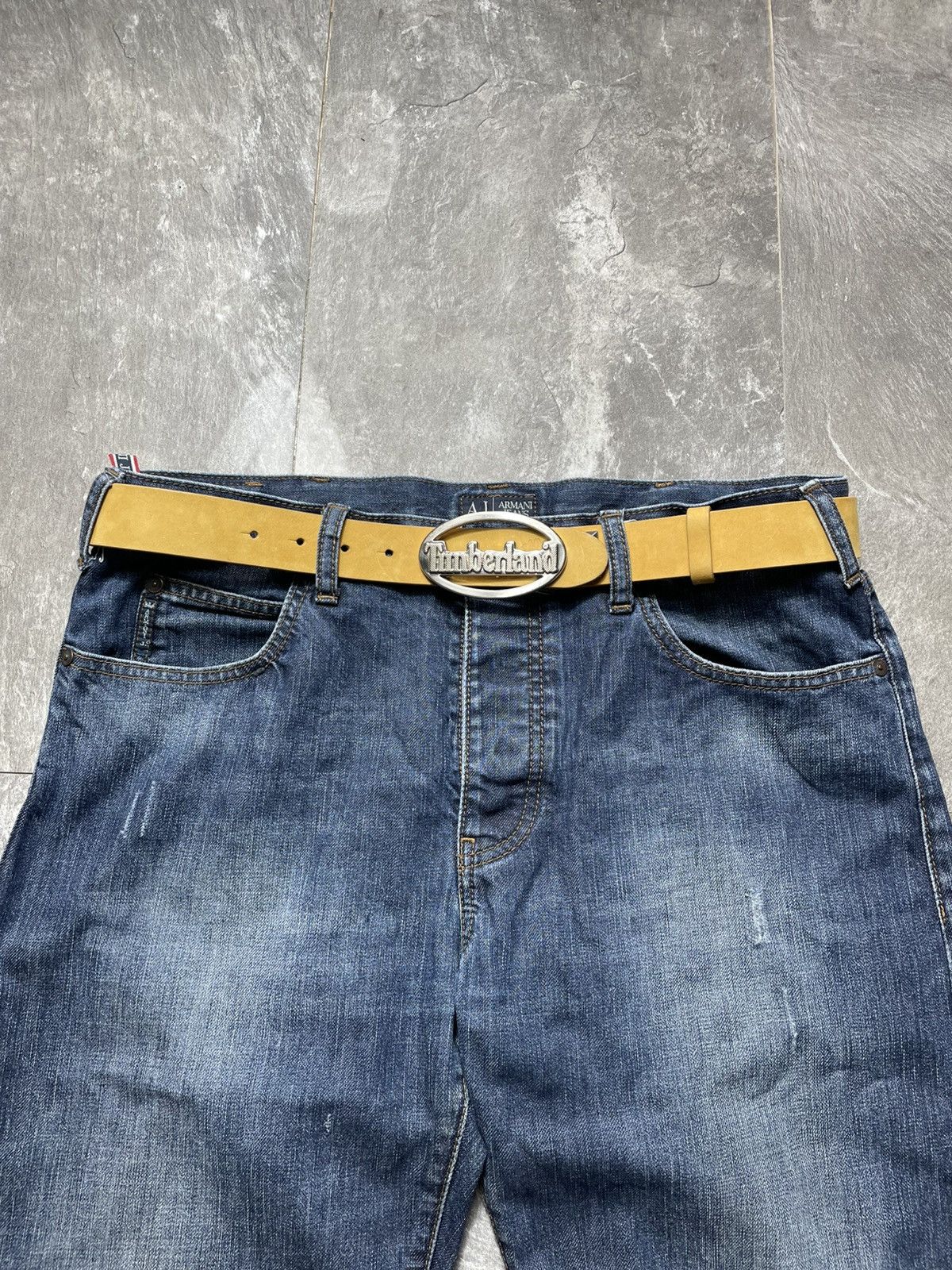 Timberland Vintage Timberland Big Logo Nubuck Leather Belt Rare Size ONE SIZE - 9 Thumbnail