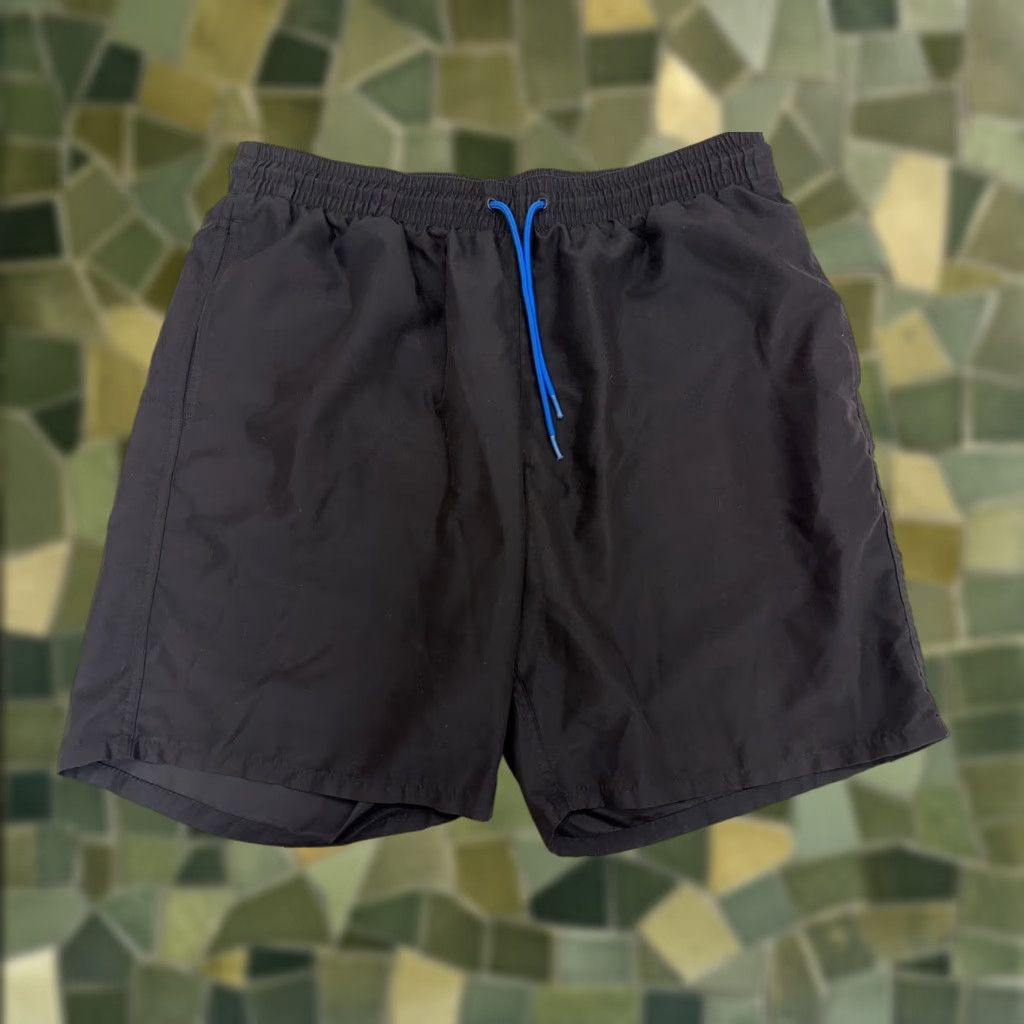 Old Navy Old Navy Swim Shorts Mens L Black Lined Drawstring Pull On Size US 33 - 1 Thumbnail