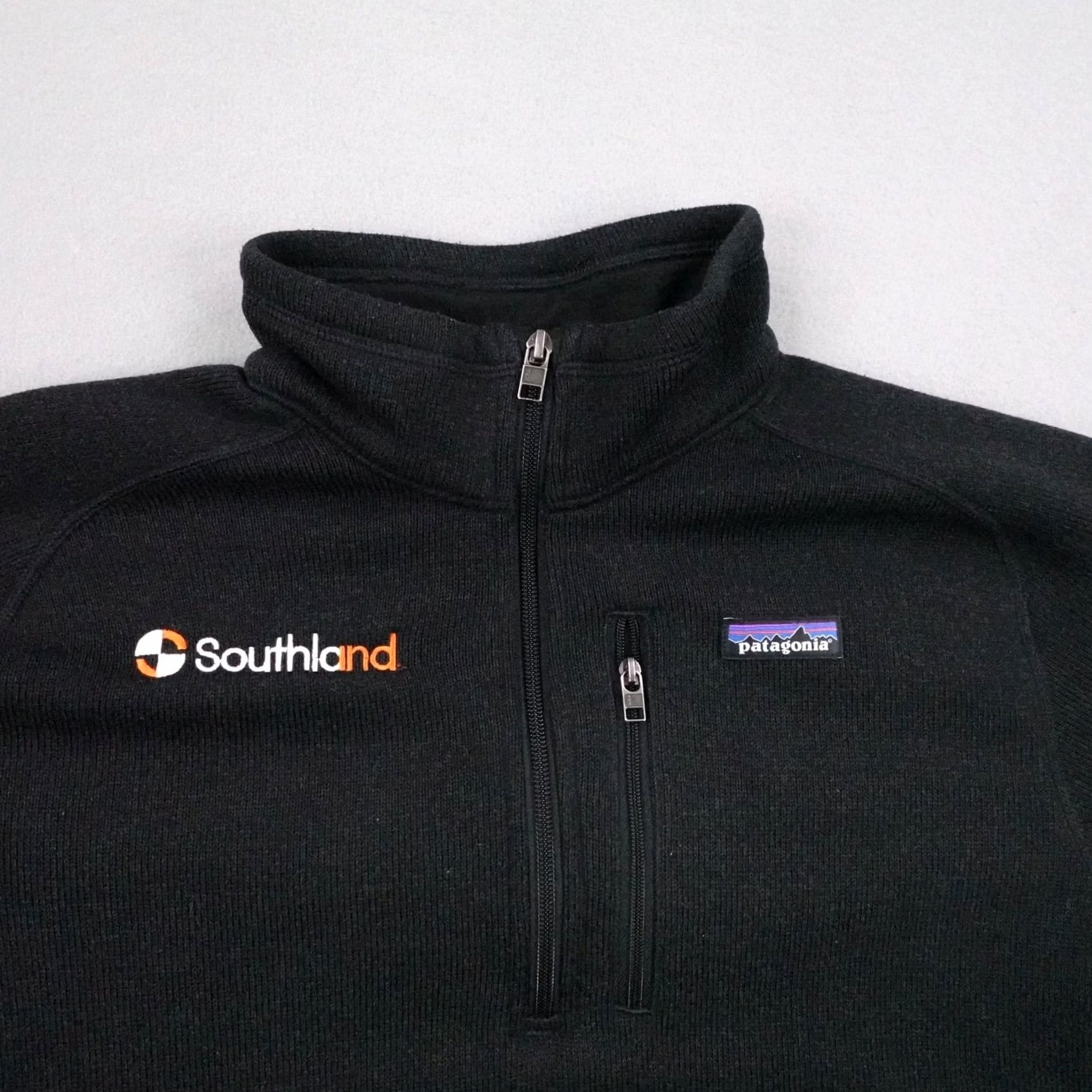 Patagonia Patagonia Mens Medium Black Fleece Pullover Mock Neck 1/4 Zip Better Sweater Size US M / EU 48-50 / 2 - 2 Thumbnail