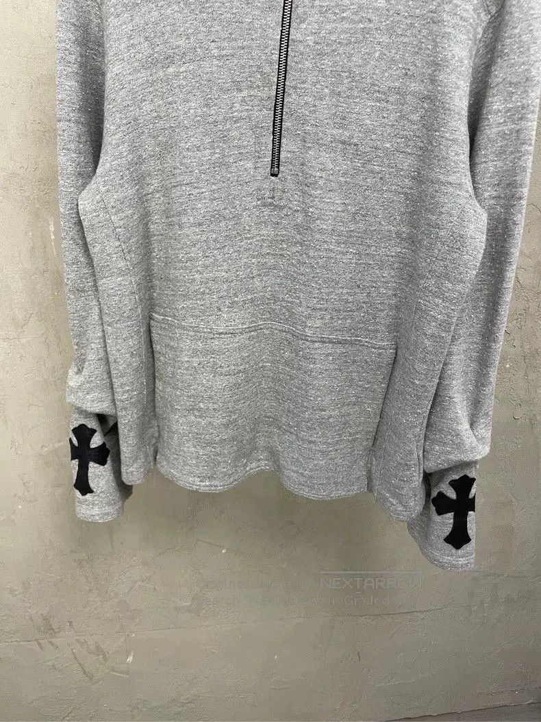 Chrome Hearts Chrome Hearts Grey Half Zip Hoodie. Size US M / EU 48-50 / 2 - 4 Thumbnail