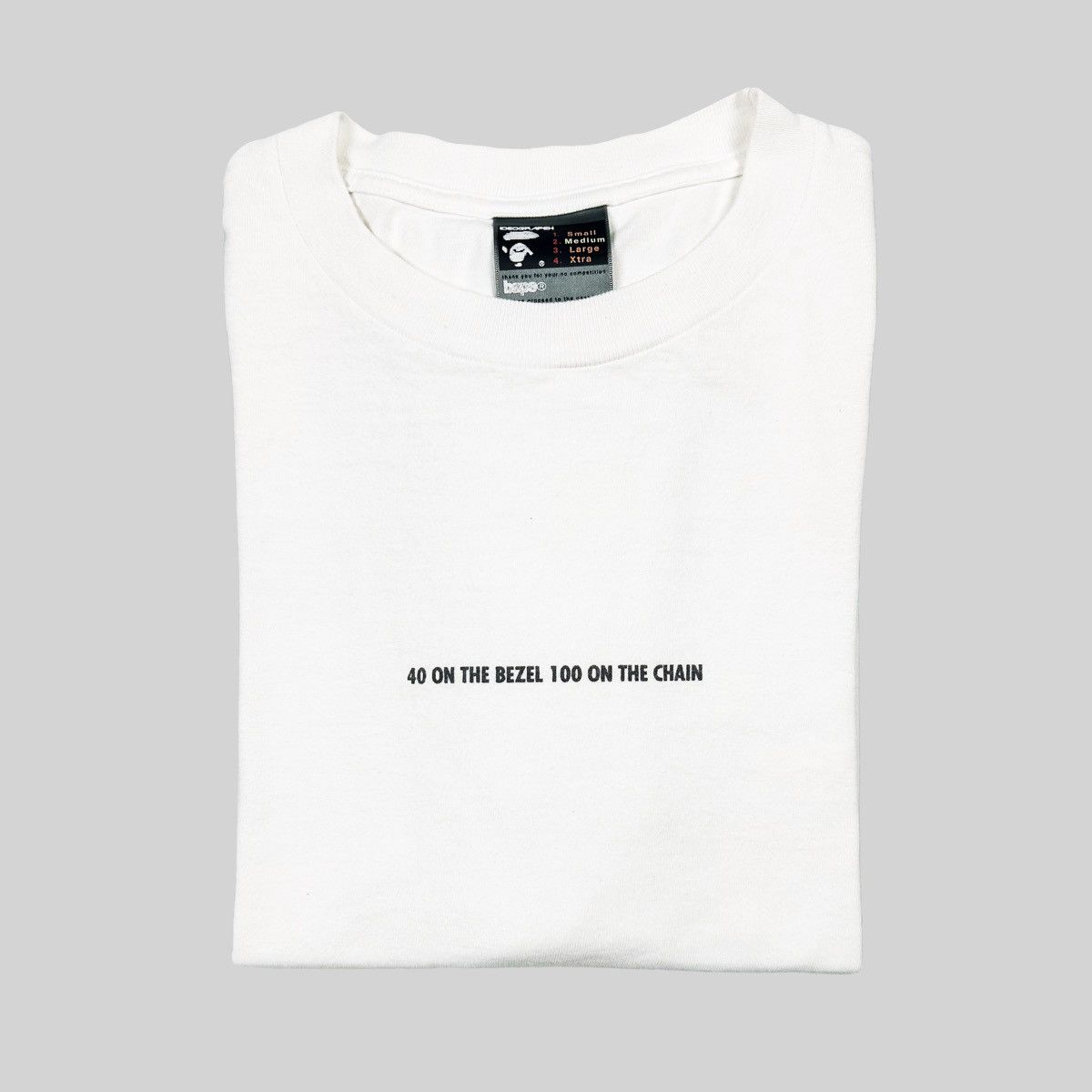 Bape Bape 40 On The Bezel Lyric Tee Size US M / EU 48-50 / 2 - 2 Thumbnail