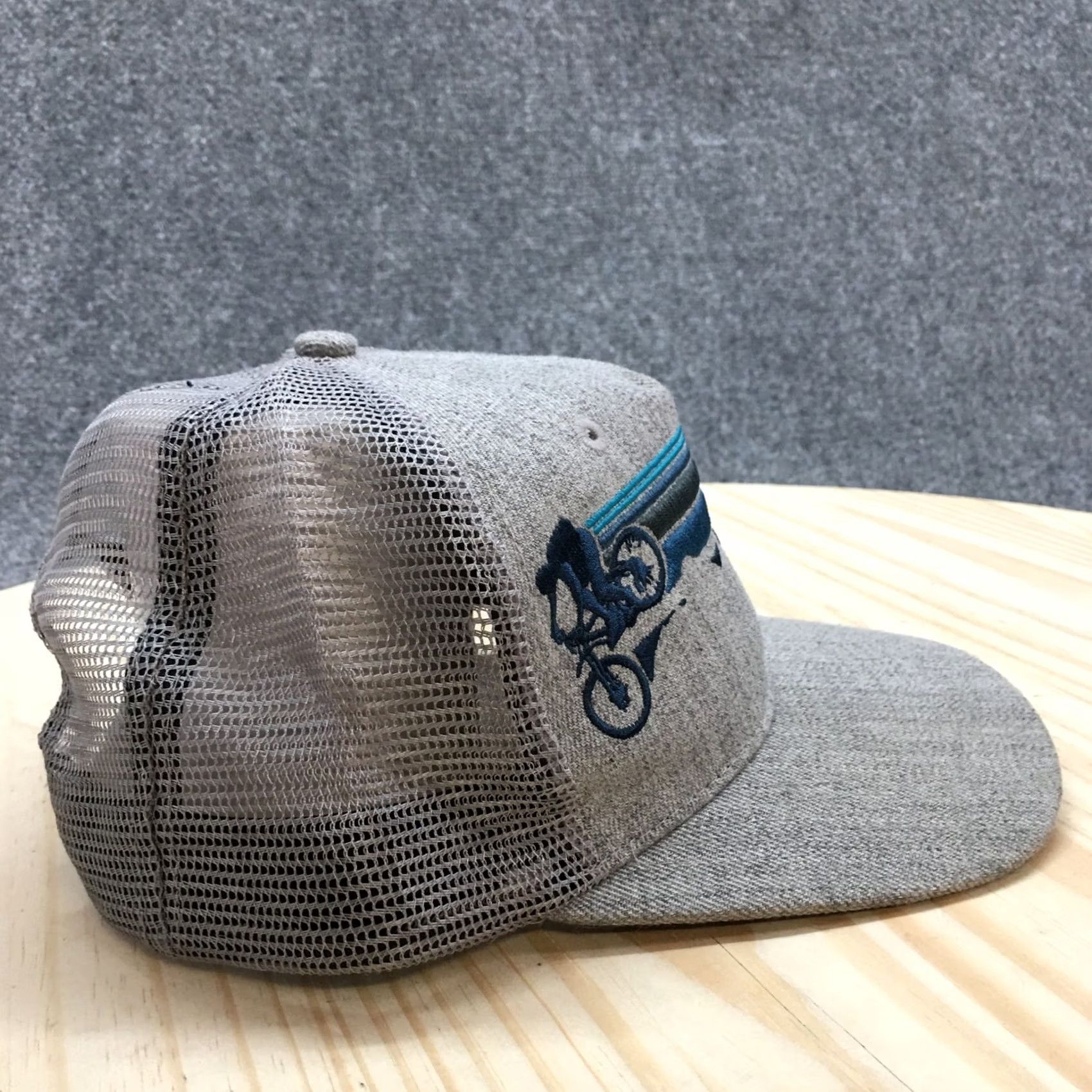 Logo 7 Locale Outdoor Trucker Hat Mens Gray OS Adjustable Embroidered Logo Size ONE SIZE - 5 Thumbnail