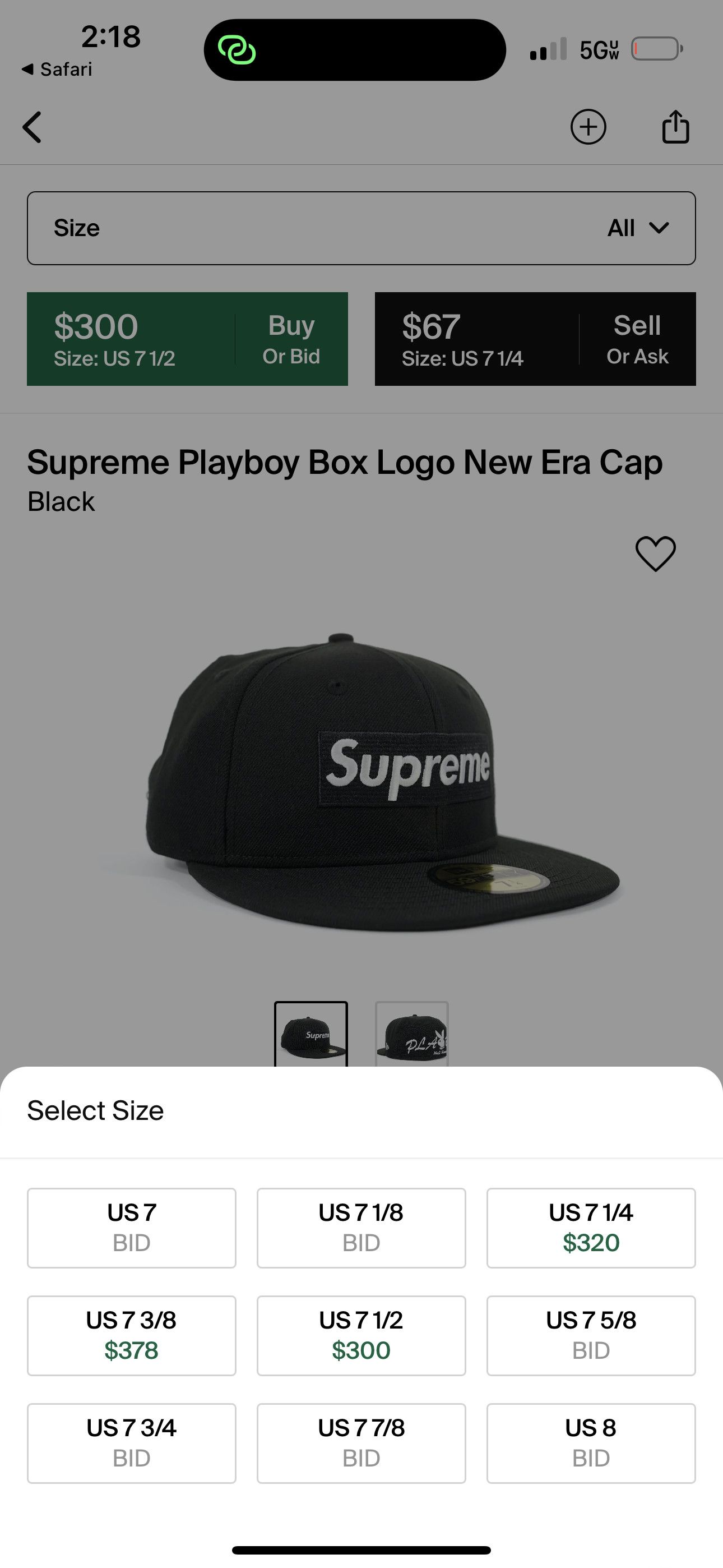 Supreme Supreme Playboy Box Logo New Era Cap (Black) | Grailed