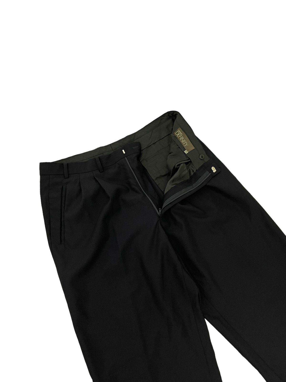 Japanese Brand Wide Baggy 90s Definity Durban Wool Trouser 7🟦2 Size US 34 / EU 50 - 9 Thumbnail