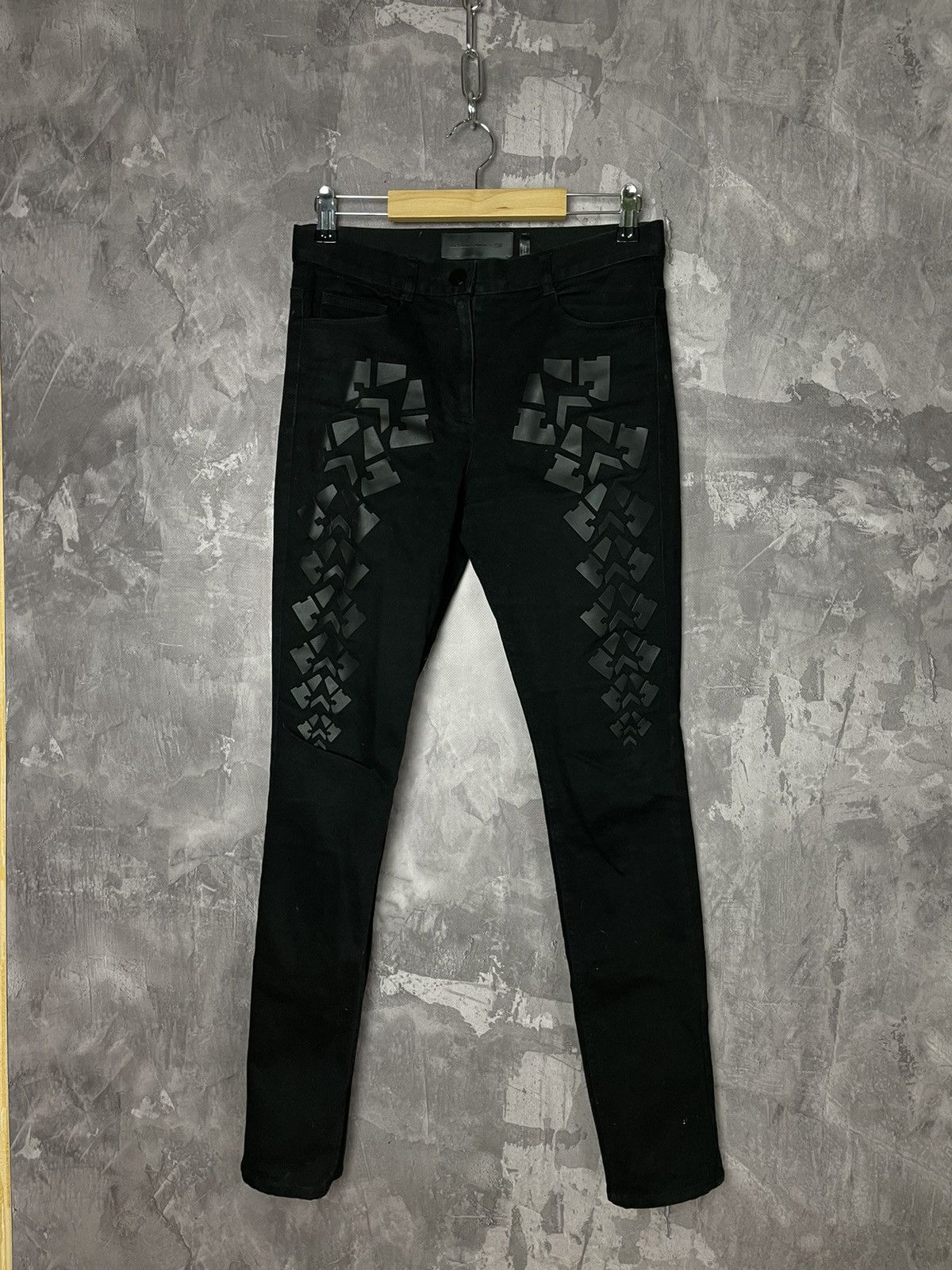 ALEXANDER WANG X HM BLACK SKINNY DENIM JEANS OPIUM