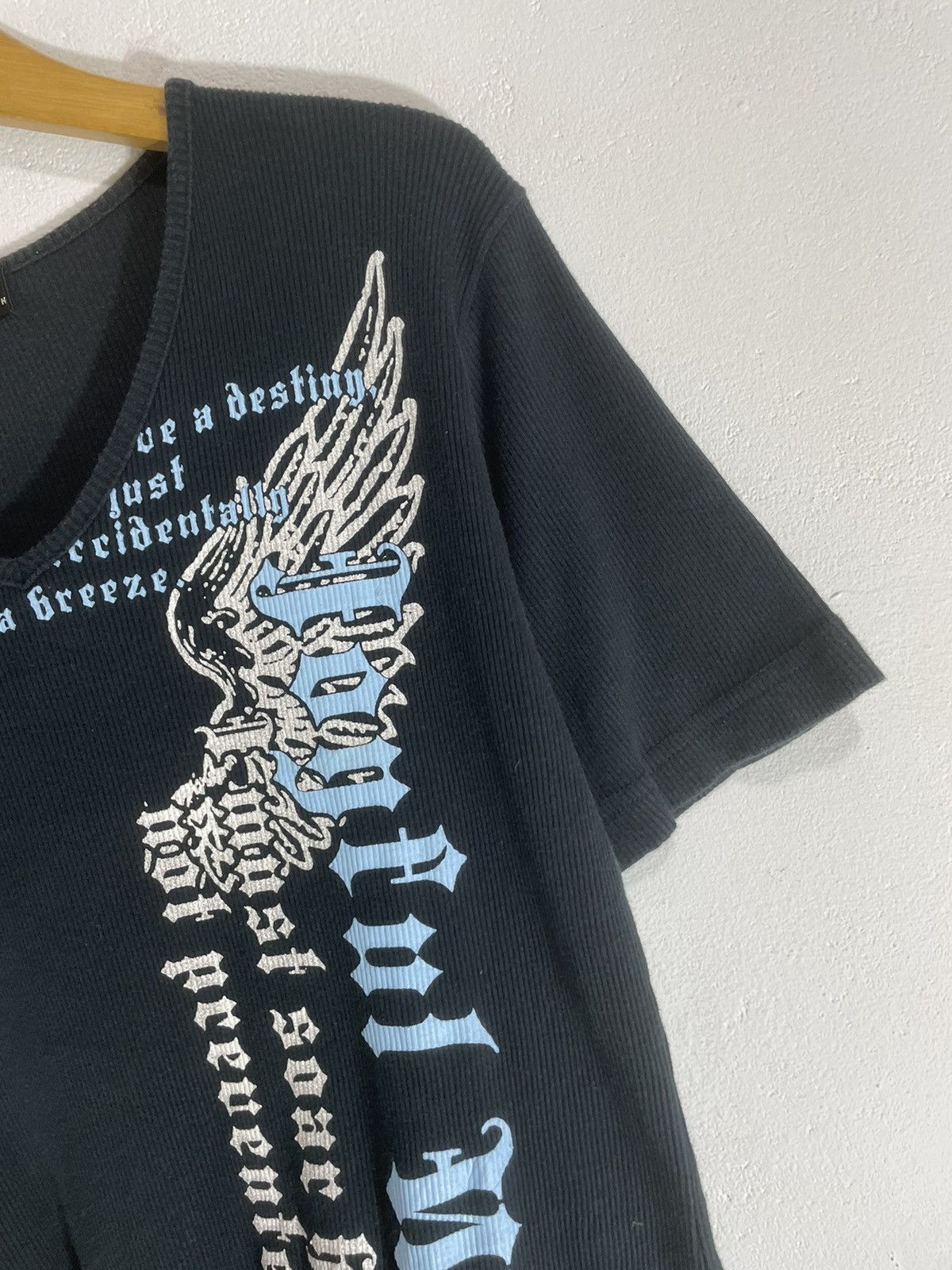 Beauty Beast Spinash Japan poem Tee Vneck Emo gothic style Size US L / EU 52-54 / 3 - 3 Thumbnail