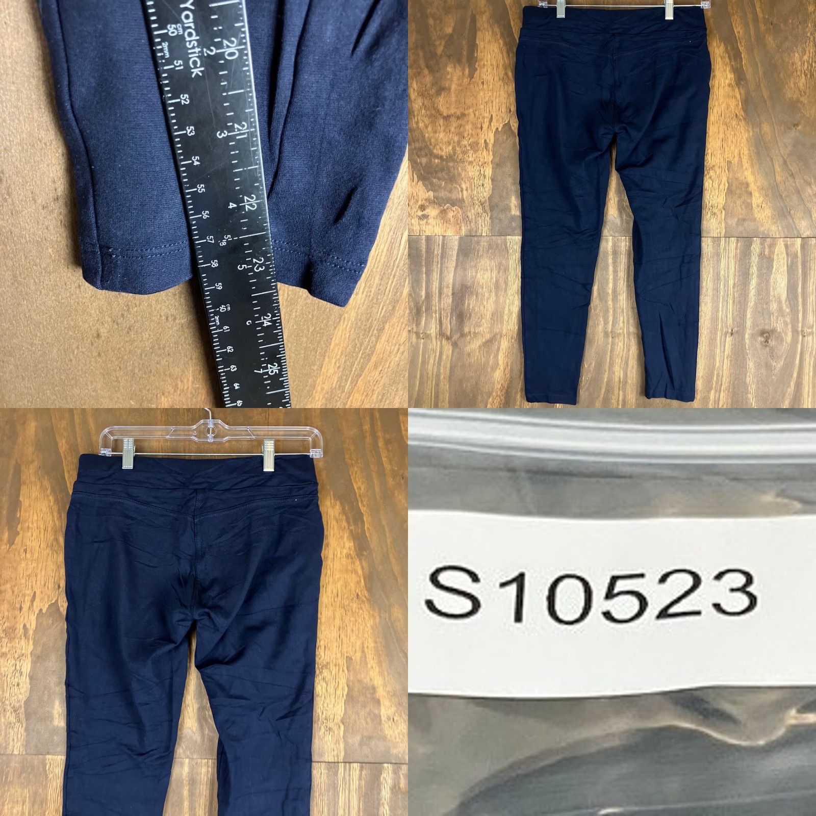 Loft VINTAGE LOFT Womens Pants Navy Blue Pull On Mid Rise Skinny Leggings Stretch Small Size 28" / US 6 / IT 42 - 8 Thumbnail