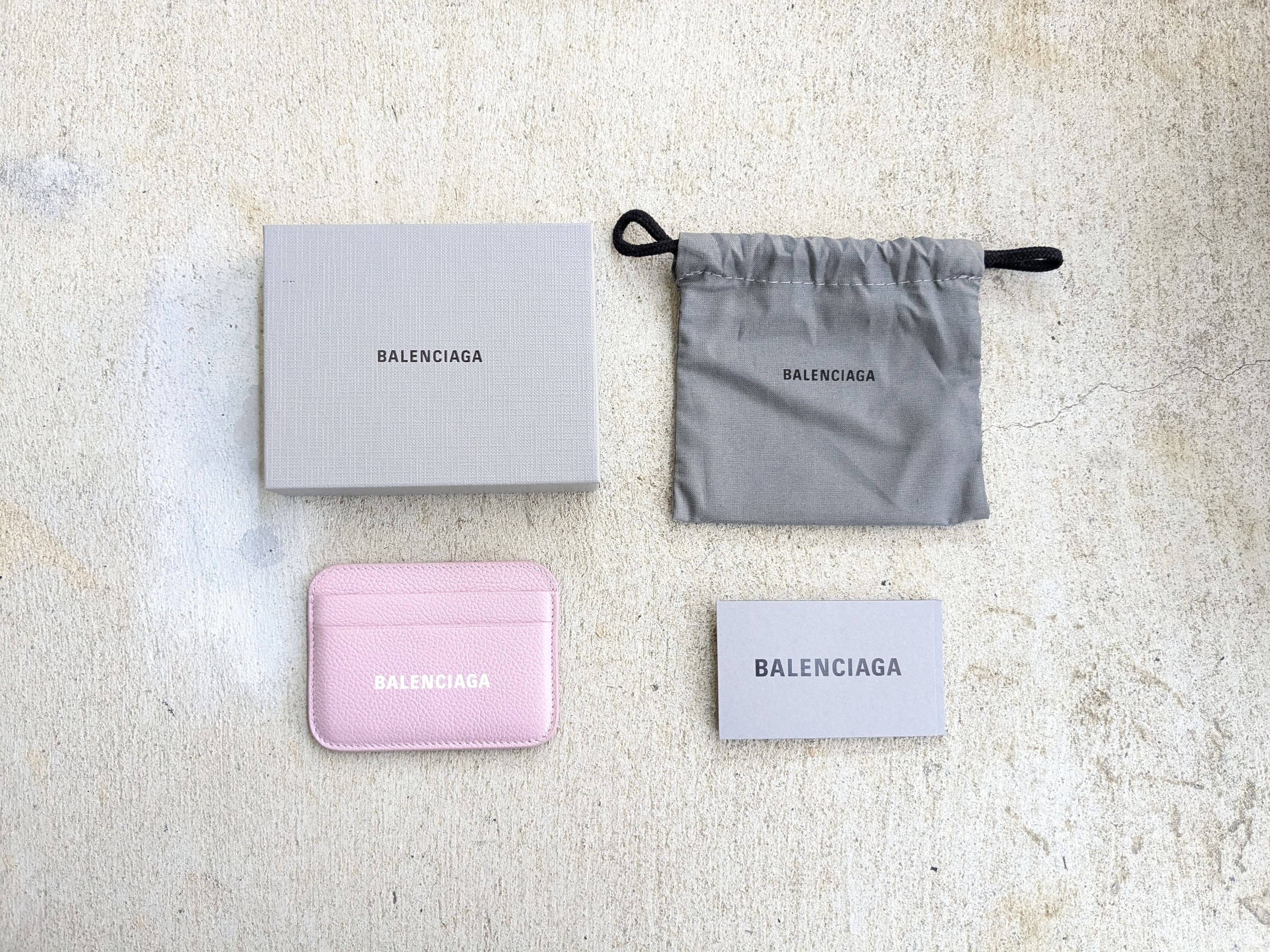 Balenciaga Balenciaga Cardholder Wallet Pink Leather Italy Slim Size ONE SIZE - 1 Thumbnail