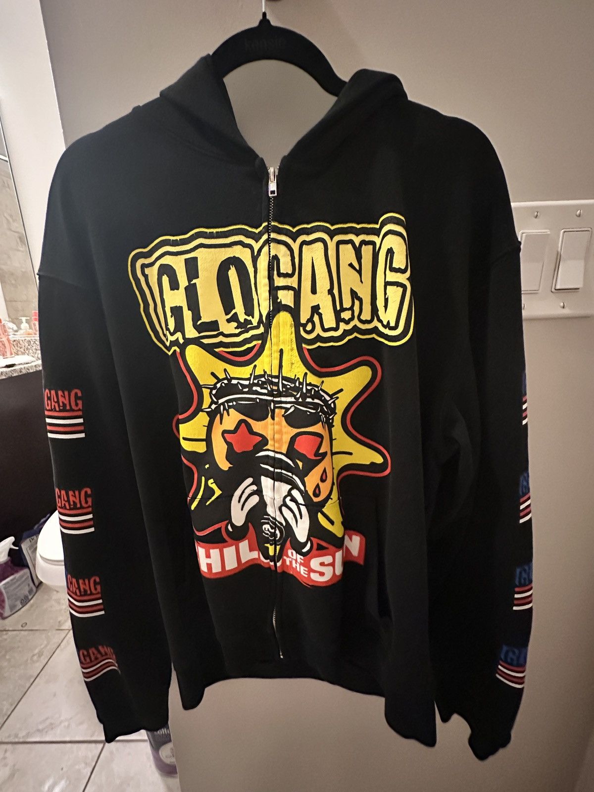 Glo Gang × Streetwear Glo Gang Yellow Sun Full Zip Hoodie Chief