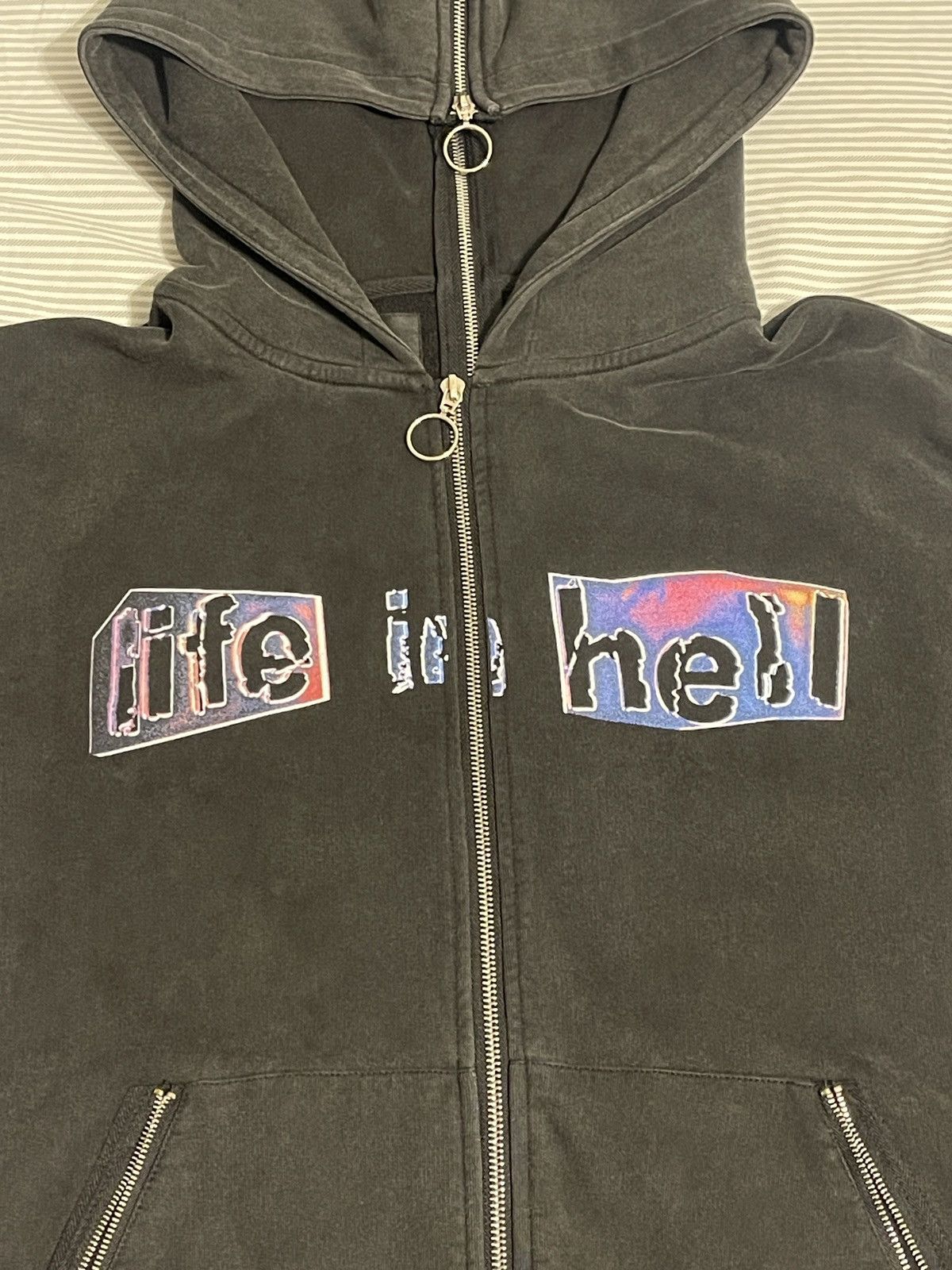 Rap Tees × Streetwear Lancey Foux “Life In Hell” Washed