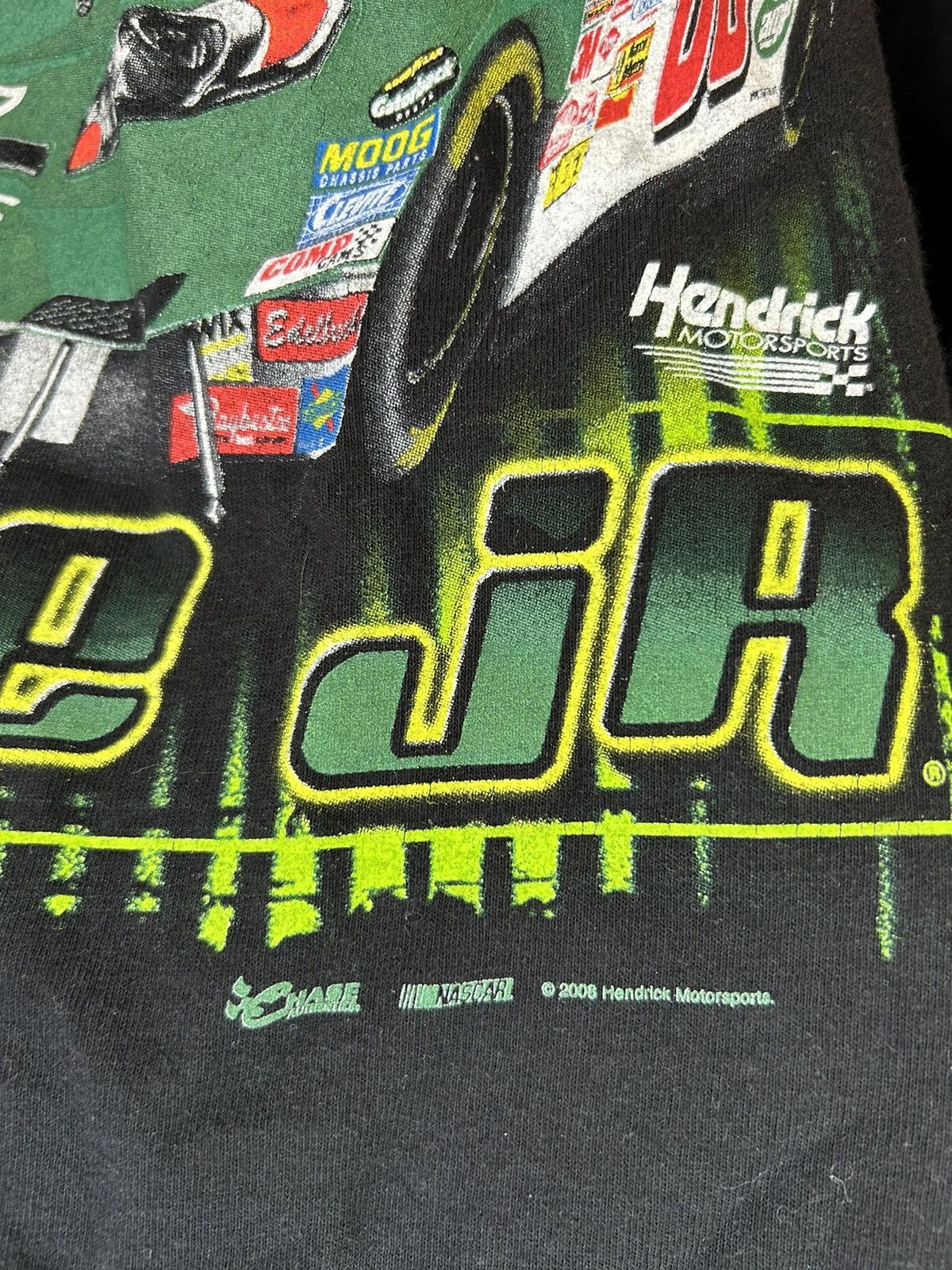 NASCAR Vintage NASCAR Dale Earnhardt Jr Racing Mountain Dew Tee Size US XL / EU 56 / 4 - 5 Thumbnail