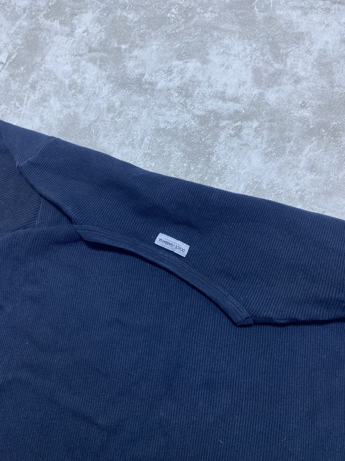 Dolce & Gabbana Vintage Dolce & Gabbana Blank Ribbed Shirt - Made in Italy Size M / US 6-8 / IT 42-44 - 2 Thumbnail