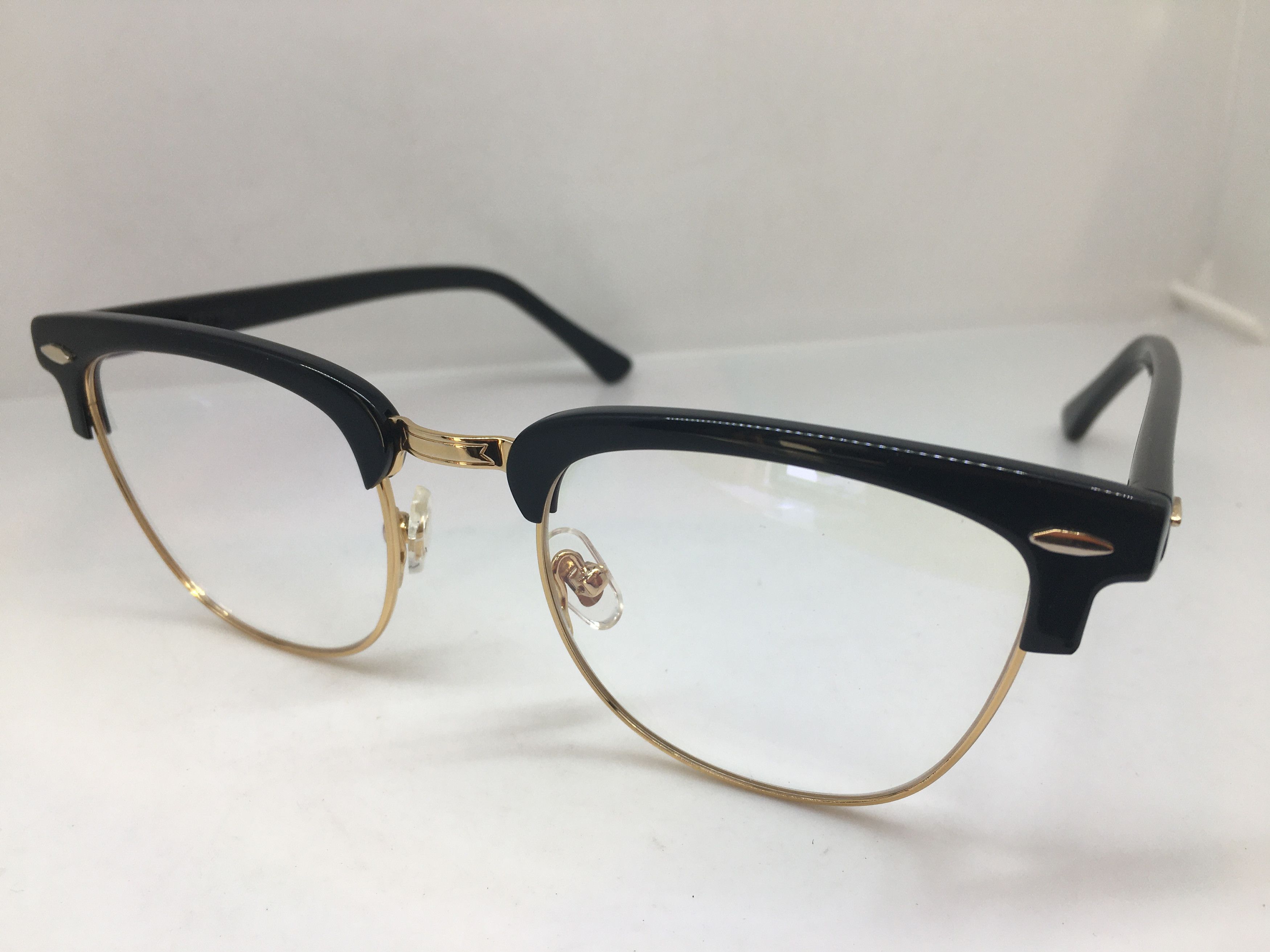 Other Mod Malcolm X Black Gold Eyeglasses Frame Size ONE SIZE - 3 Thumbnail