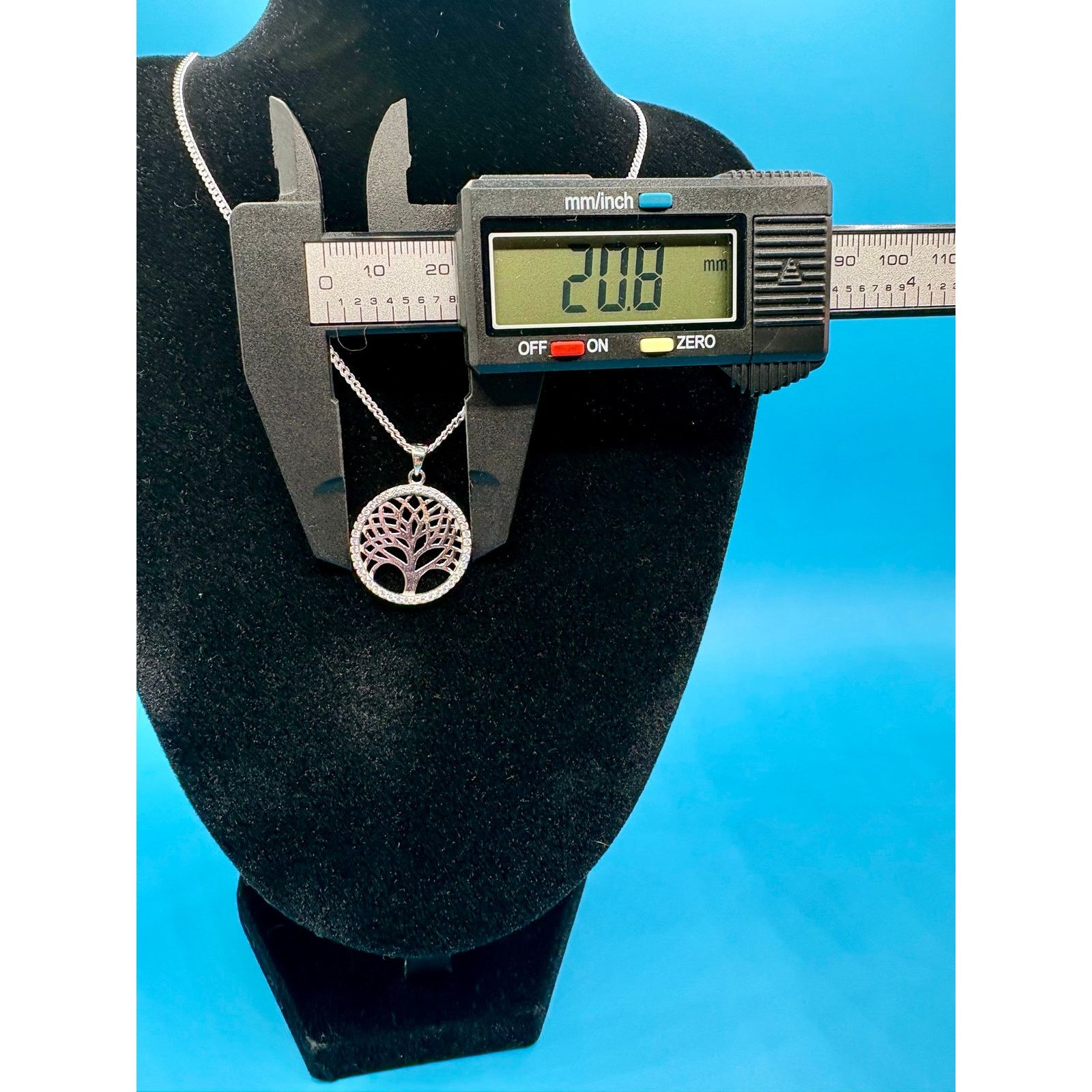 Other 925 Silver Moissanite Tree of Life Sterling Silver Necklace Size ONE SIZE - 7 Thumbnail
