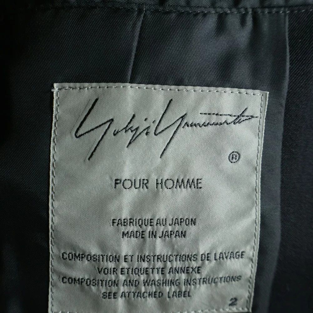Yohji Yamamoto Yohji Yamamoto POUR HOMME18AW No Collar Jacket HV-J19-100 Size US M / EU 48-50 / 2 - 3 Thumbnail