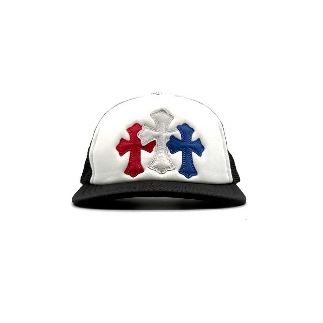 Chrome Hearts Chrome Hearts Multi Triple Leather Cross Trucker Cap Size ONE SIZE - 1 Thumbnail