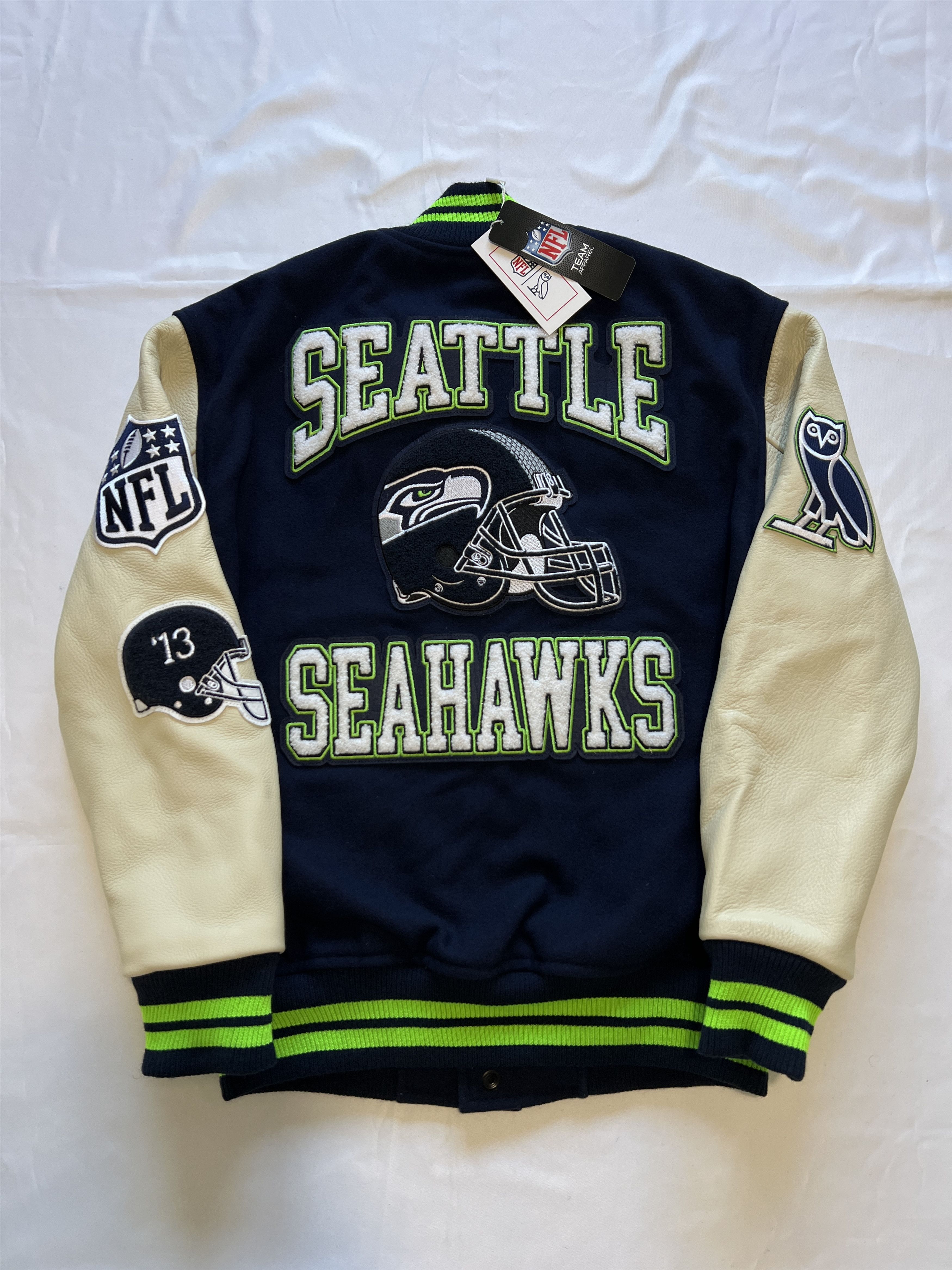 Drake OVO x NFL Seattle Seahawks VARSITY JACKET Size US S / EU 44-46 / 1 - 3 Thumbnail