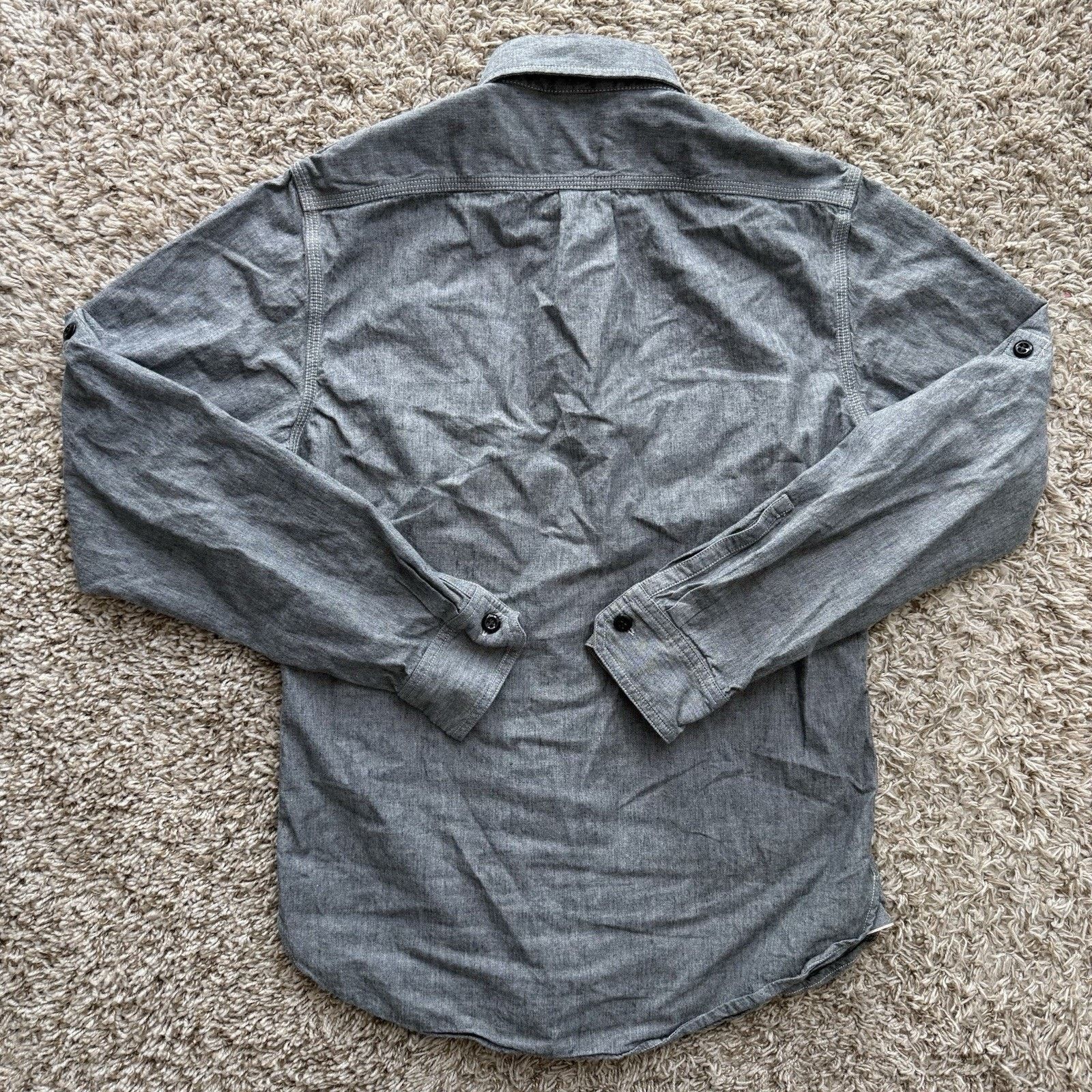 Todd Snyder Todd Snyder Shirt Grey Chambray Military Epaulettes Roll Tab Size US S / EU 44-46 / 1 - 4 Thumbnail