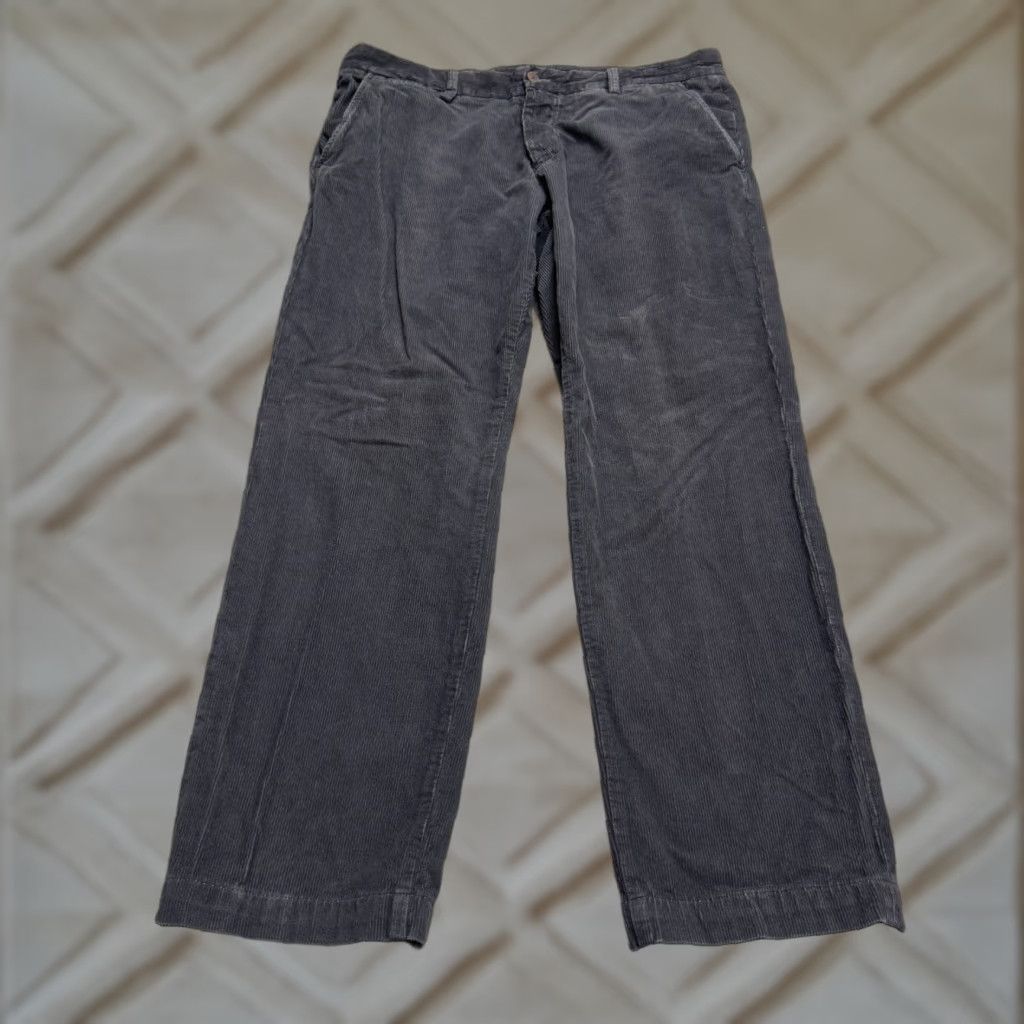 Mason's Mason's Pants | Charcoal Gray Cotton | 38x30 | Regular Straight Corduroy Chino Men - Vintage? No (but must follow rules) Size US 38 / EU 54 - 1 Thumbnail