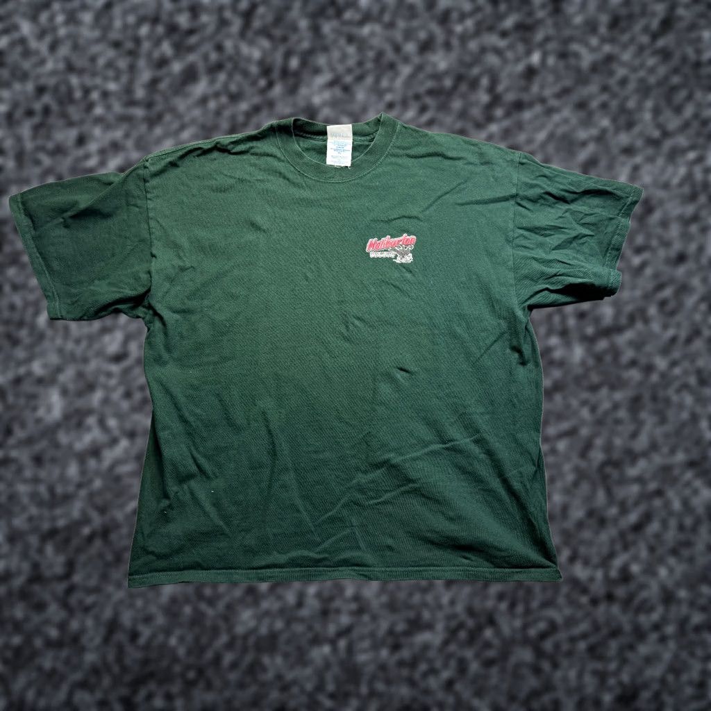 Vintage Vintage M&O KNITS Shirt Mens 2XL Green Knitted T-Shirt Canada M&O Knits Haliburton Scout reserve Canada Green Shirt Mens 2XL Size US XXL / EU 58 / 5 - 1 Thumbnail