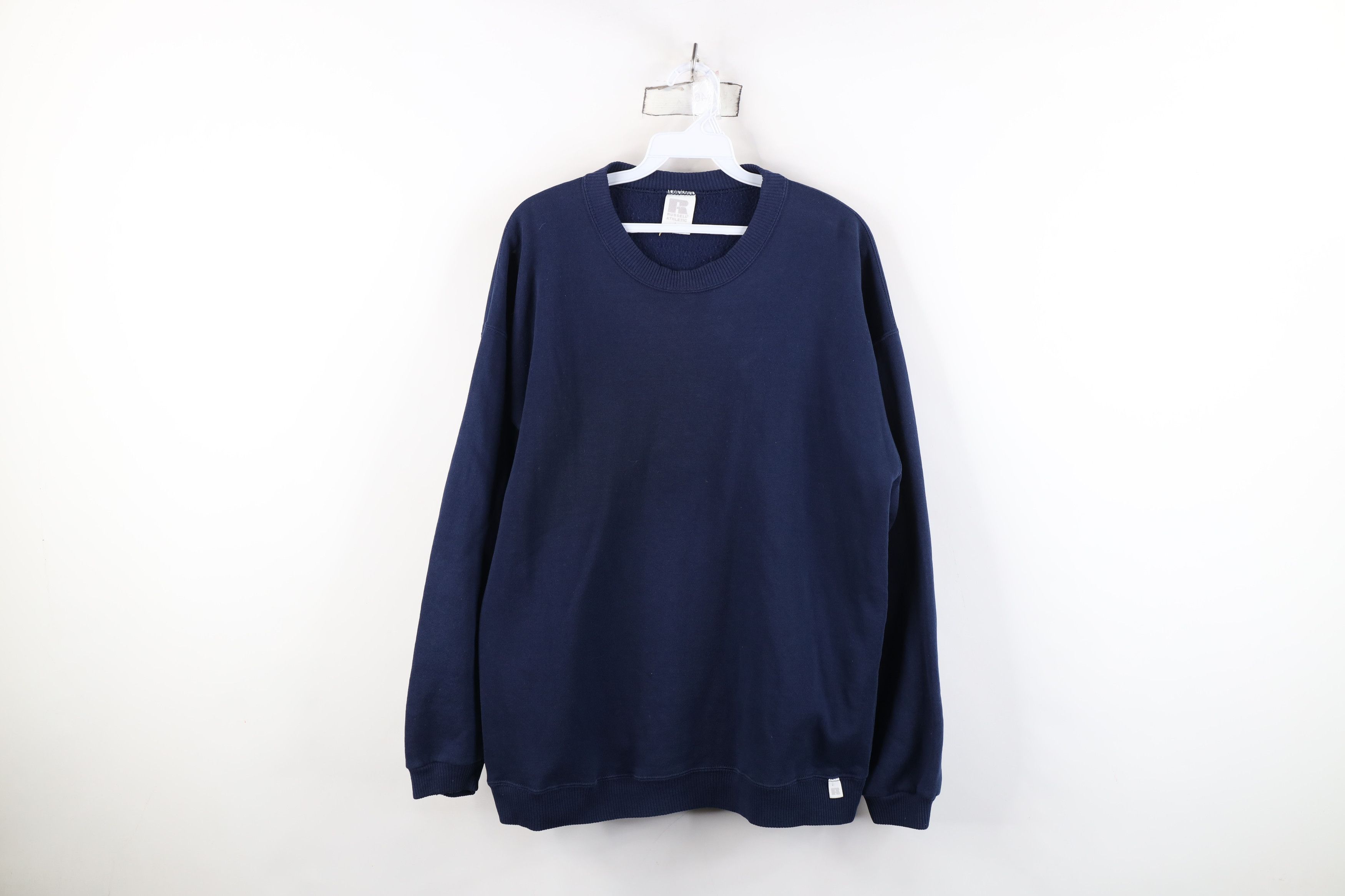 Russell Athletic Vintage 90s Russell Athletic Crewneck Sweatshirt Blue USA Size L / US 10 / IT 46 - 1 Thumbnail
