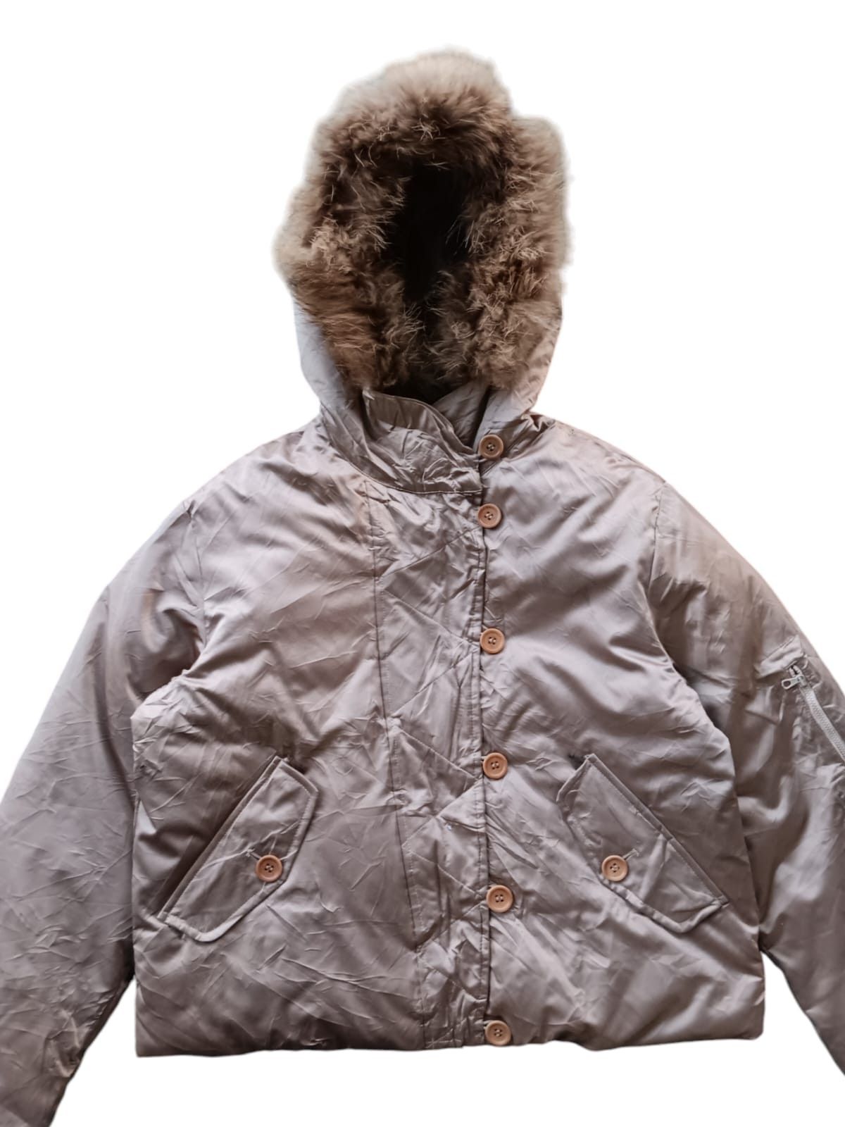 Designer × Japanese Brand 🤗NEED GONE🤗Penny black boxy puffer fur hoodie jacket Size US M / EU 48-50 / 2 - 6 Thumbnail