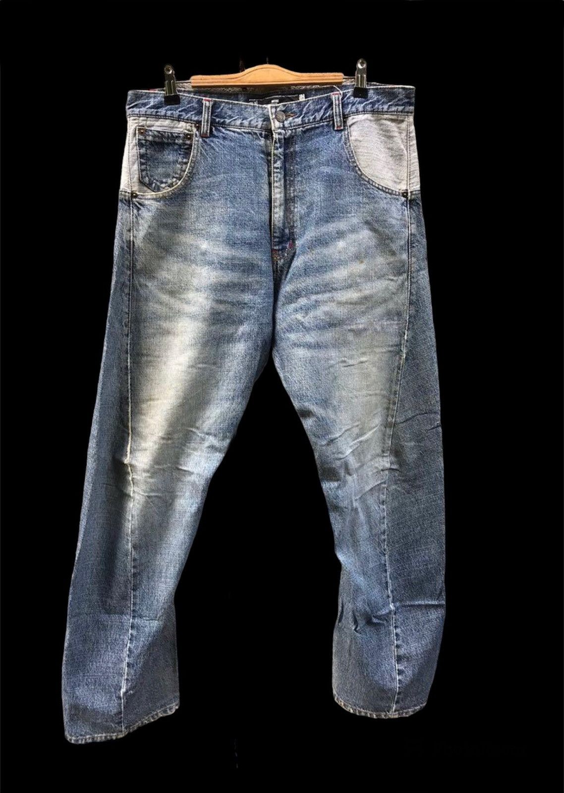 Japanese Brand × Number (N)ine × Takahiromiyashita The Soloist. 🔥SUMMER SALE💥NUMBER (N)INE HYBRID SAGGY BAGGY RAPPER BIG Size US 34 / EU 50 - 2 Thumbnail