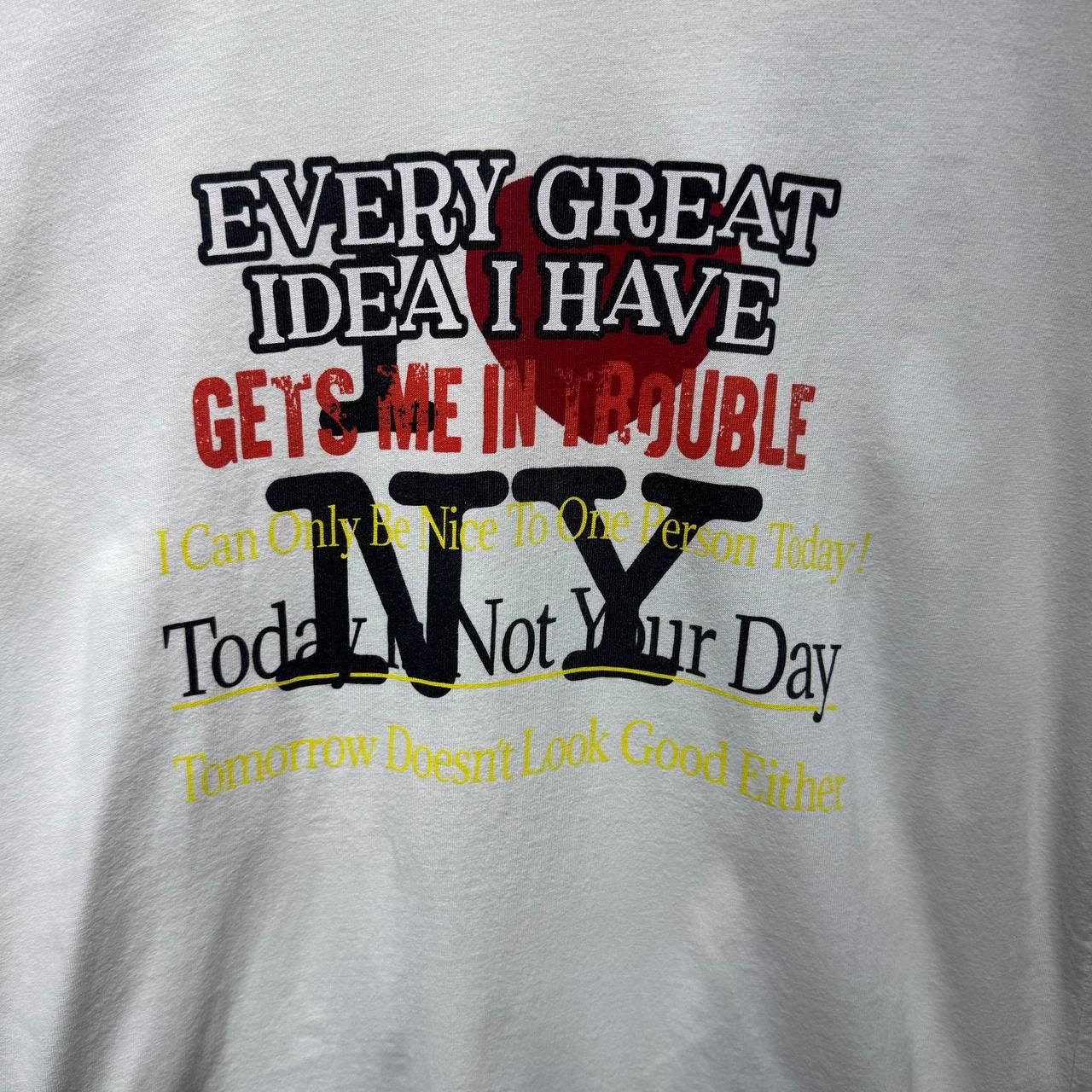Vetements Vetements Every Great Idea I Have Gets Me in Trouble tee Size S / US 4 / IT 40 - 3 Thumbnail