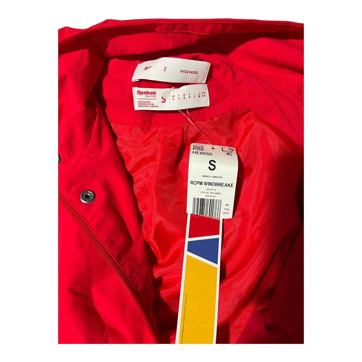 Pyer Moss × Reebok Pyer Moss x Reebok Red Windbreaker Jacket Sz S Size US S / EU 44-46 / 1 - 3 Thumbnail