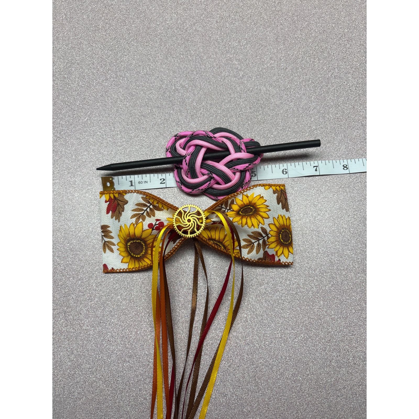 Handmade Ready To Gift Hair Accessories & Necklace 6 Piece Set Size ONE SIZE - 10 Thumbnail