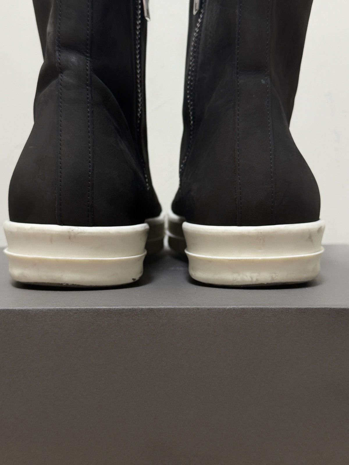 Rick Owens Rick Owens Ramones Leather High-Top Sneaker Dark Dust Size US 10 / EU 43 - 3 Thumbnail