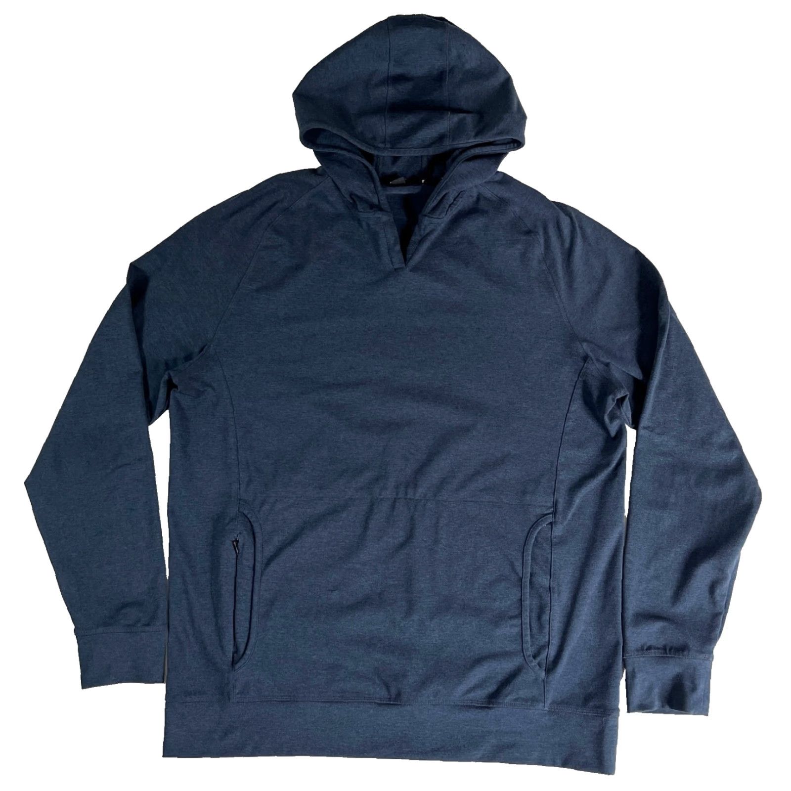 Vintage VINTAGE Public Rec Politan Hoodie Men's Midnight Blue L Hoodie Mens Regular Jersey Solid Pullover Hooded City Sports Size US L / EU 52-54 / 3 - 4 Thumbnail