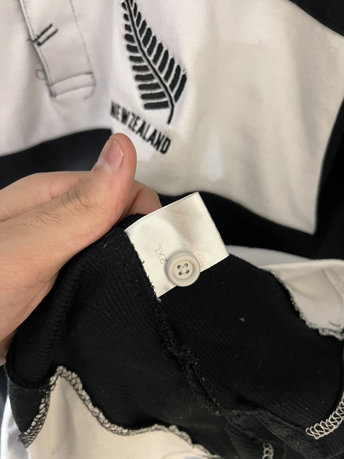 Vintage VERY RARE NEW ZEALAND RUGBY POLO JERSEY RETRO BLOKE Y2K 90s Size US XXL / EU 58 / 5 - 4 Thumbnail