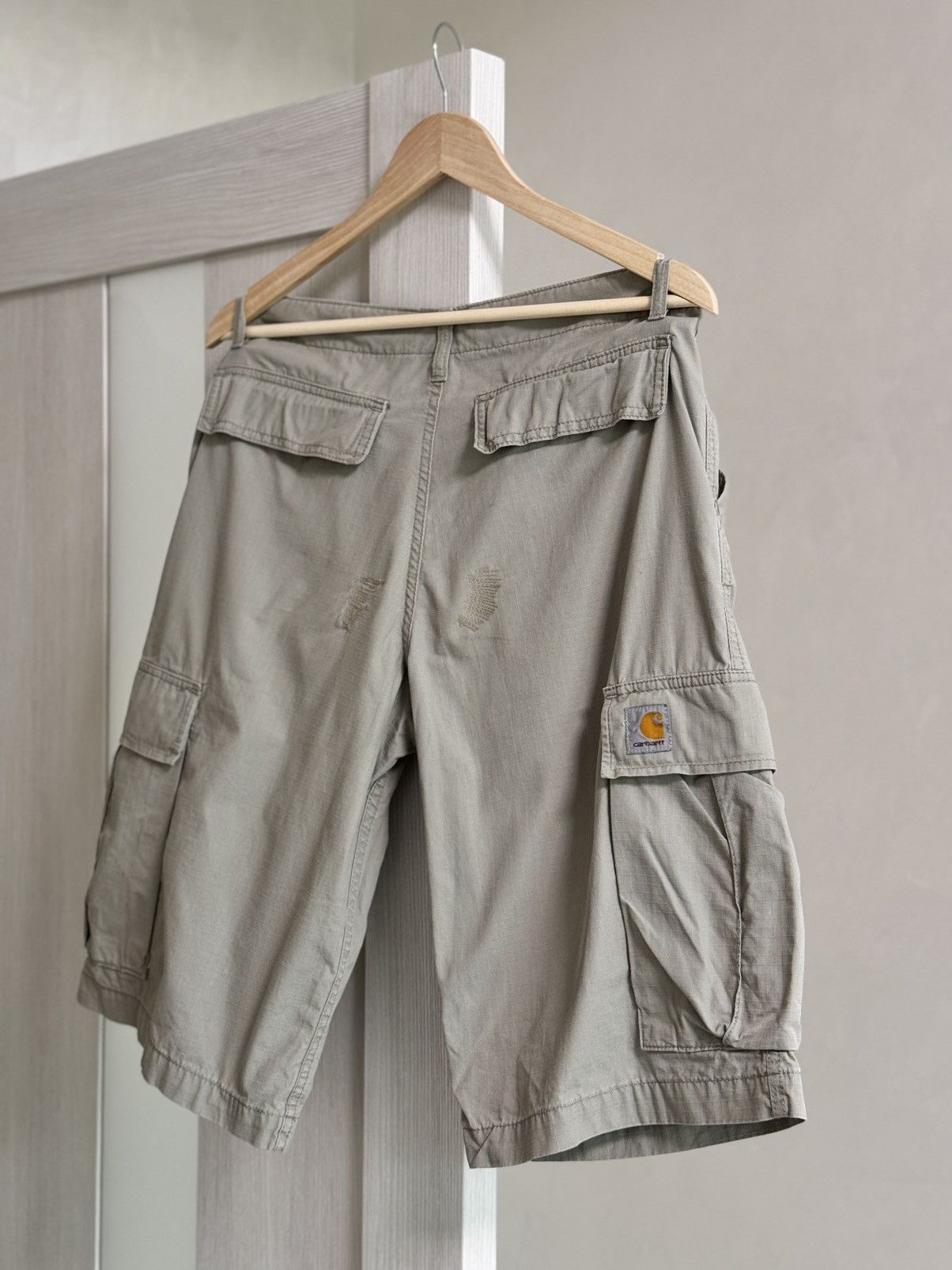 Other Carhartt Shorts Carpenter cargo faded Work Shorts Y2K Size US 32 / EU 48 - 4 Thumbnail