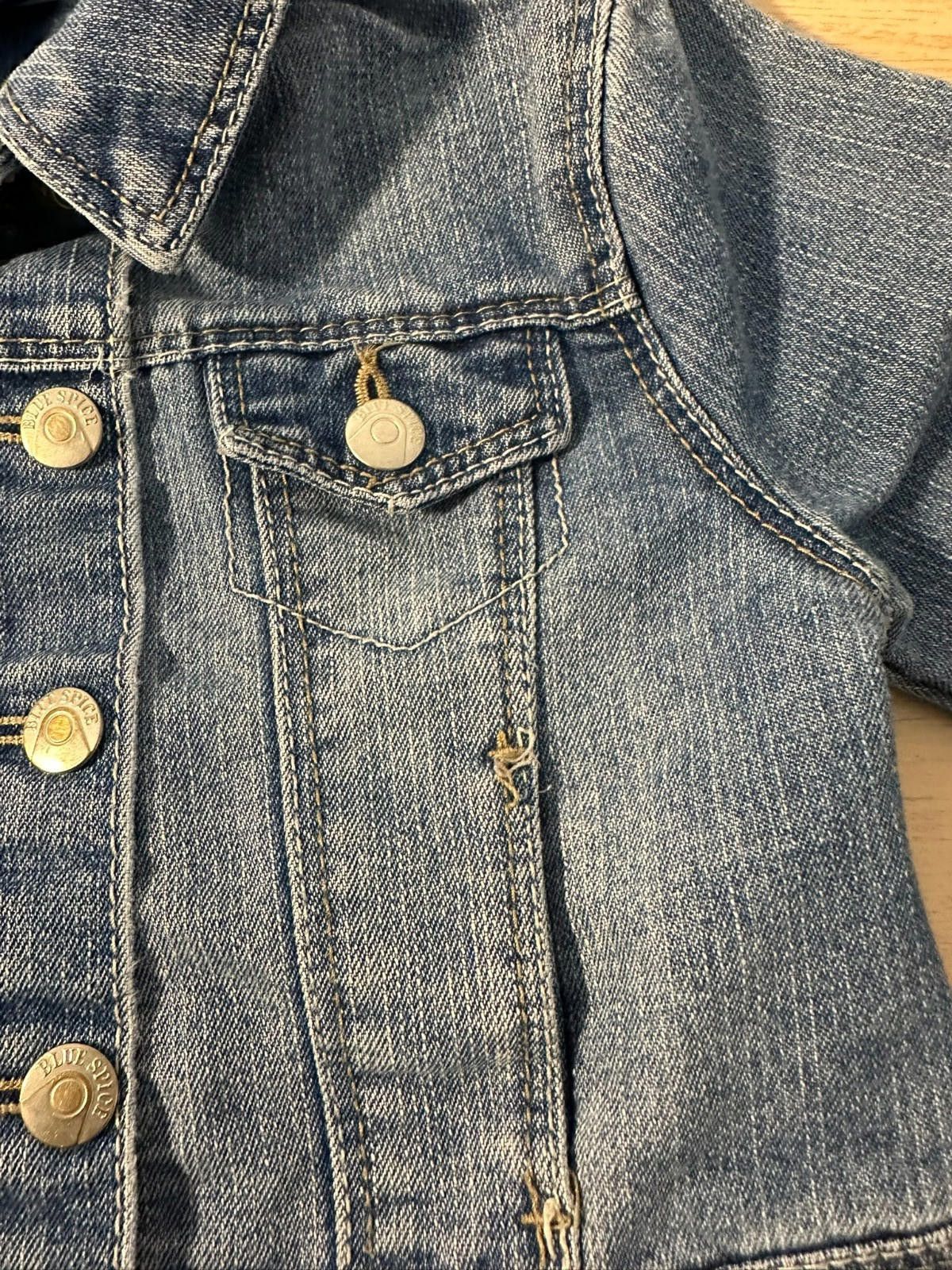 Designer Girls’ Size 4 Blue Denim Jacket Classic Fit Button Front Size ONE SIZE - 6 Thumbnail