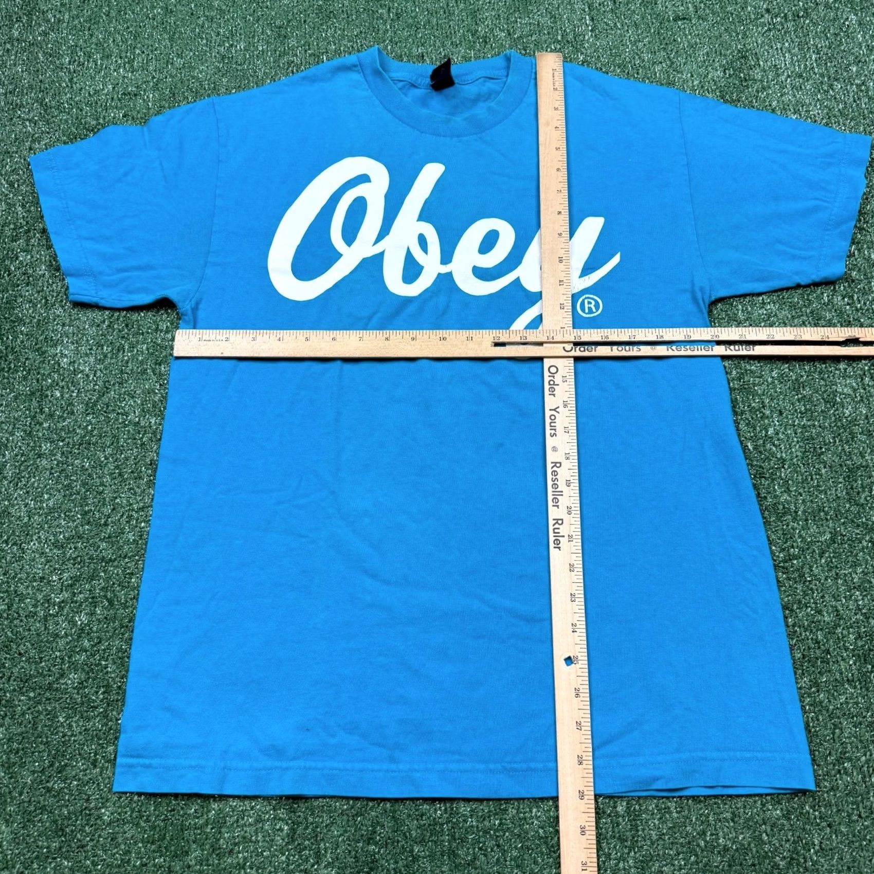 Obey VINTAGE Y2K Obey Shirt Blue Size L Short Sleeve Crew Neck Logo Graphic Tee Men Size US L / EU 52-54 / 3 - 6 Thumbnail
